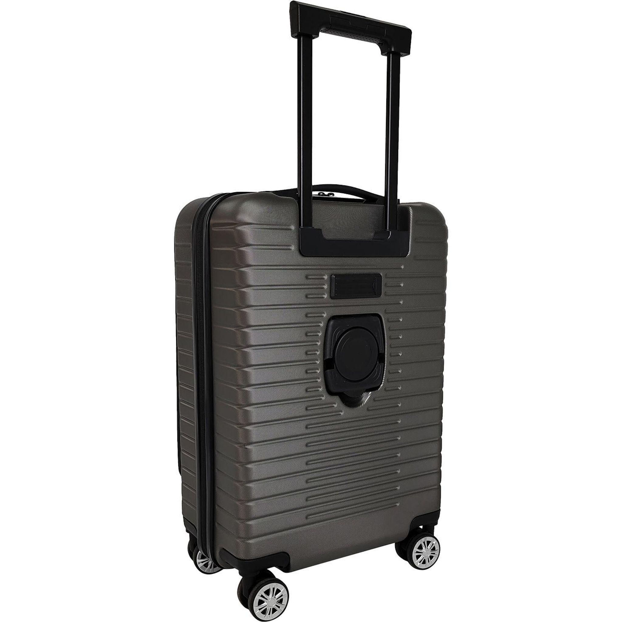 Voir la diapositive 4 : AIRPORT Valise ABS Multifil 55cm - Gris