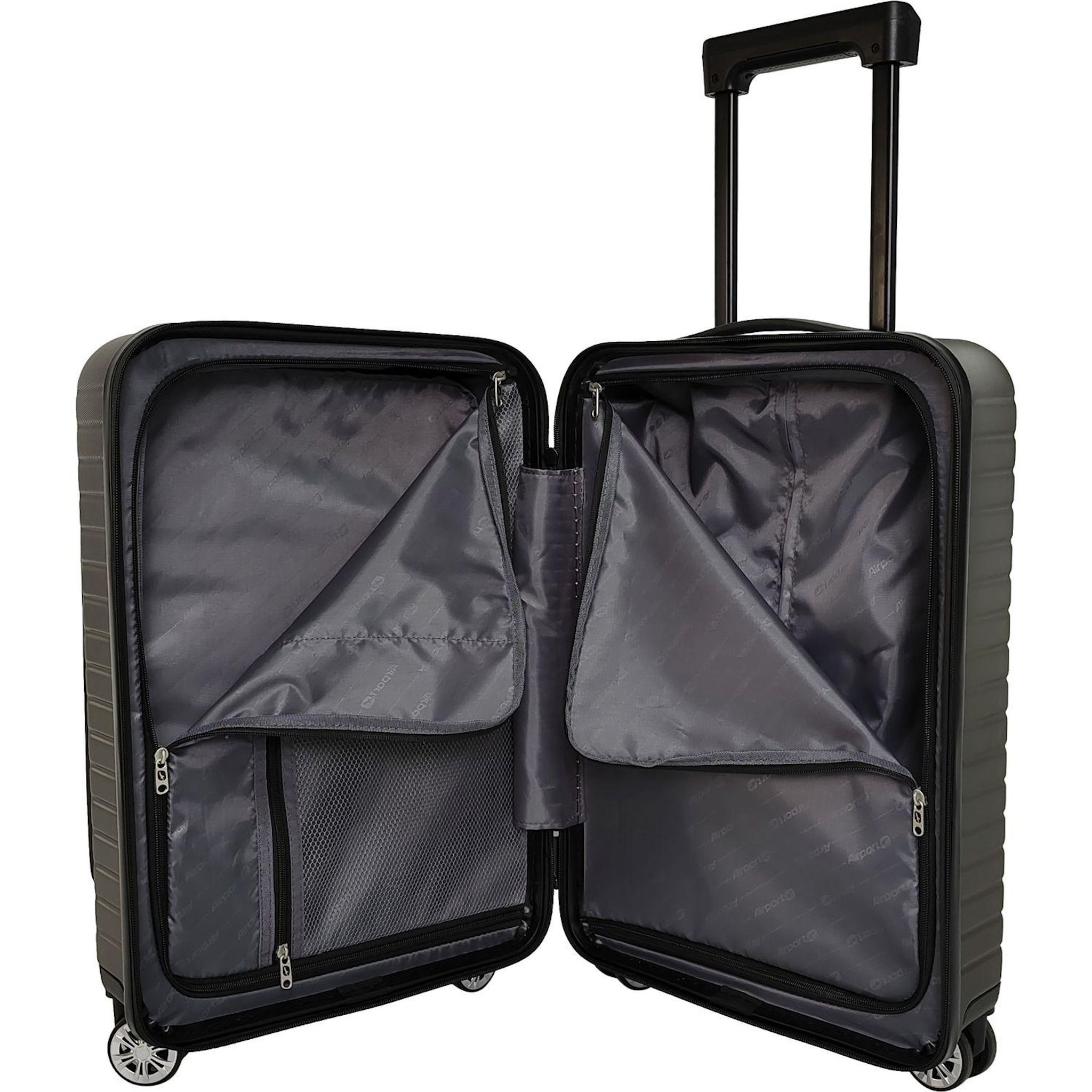Voir la diapositive 8 : AIRPORT Valise ABS Multifil 55cm - Gris