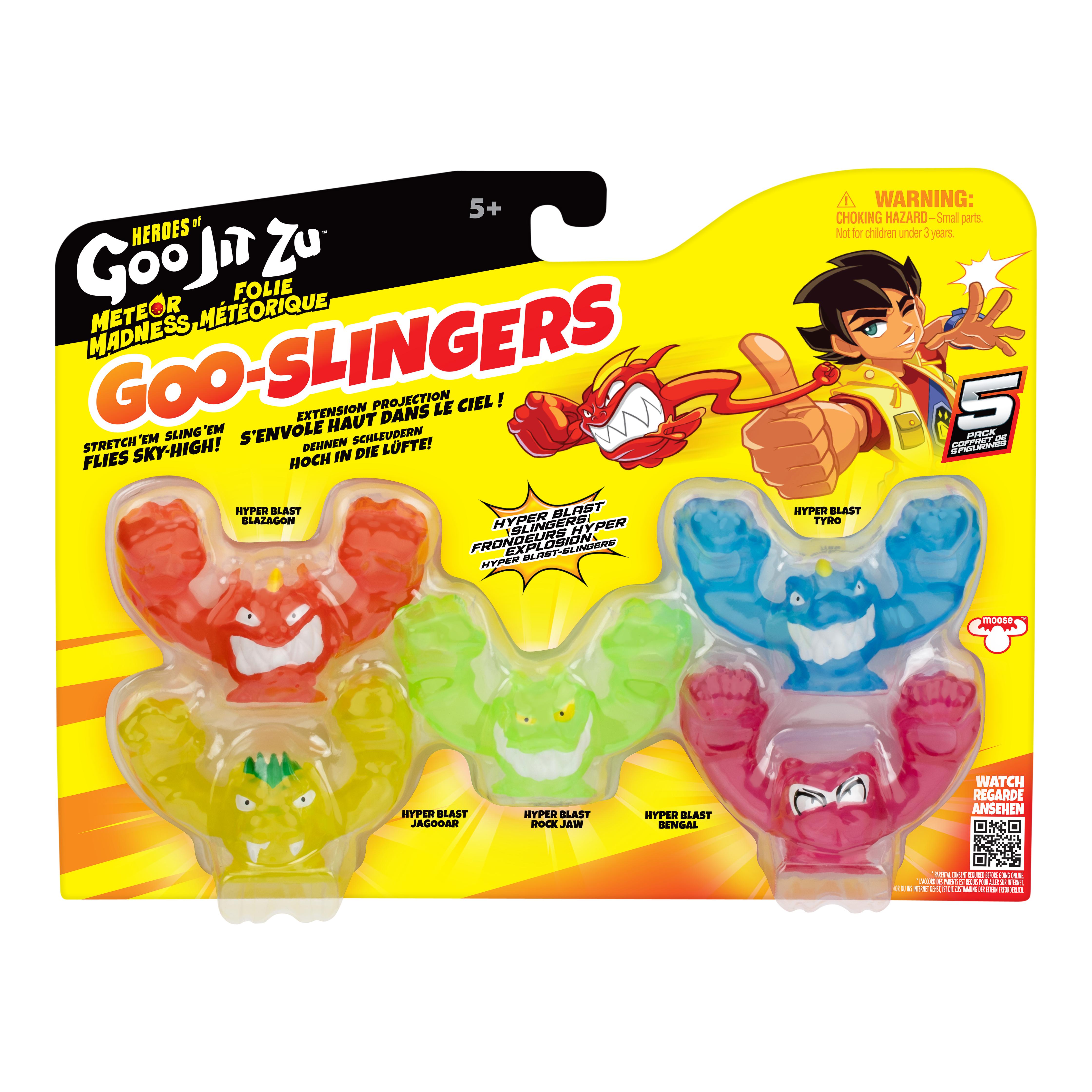 MOOSE Lot de 5 Minis Figurines Goo Slingers - Goo Jit Zu