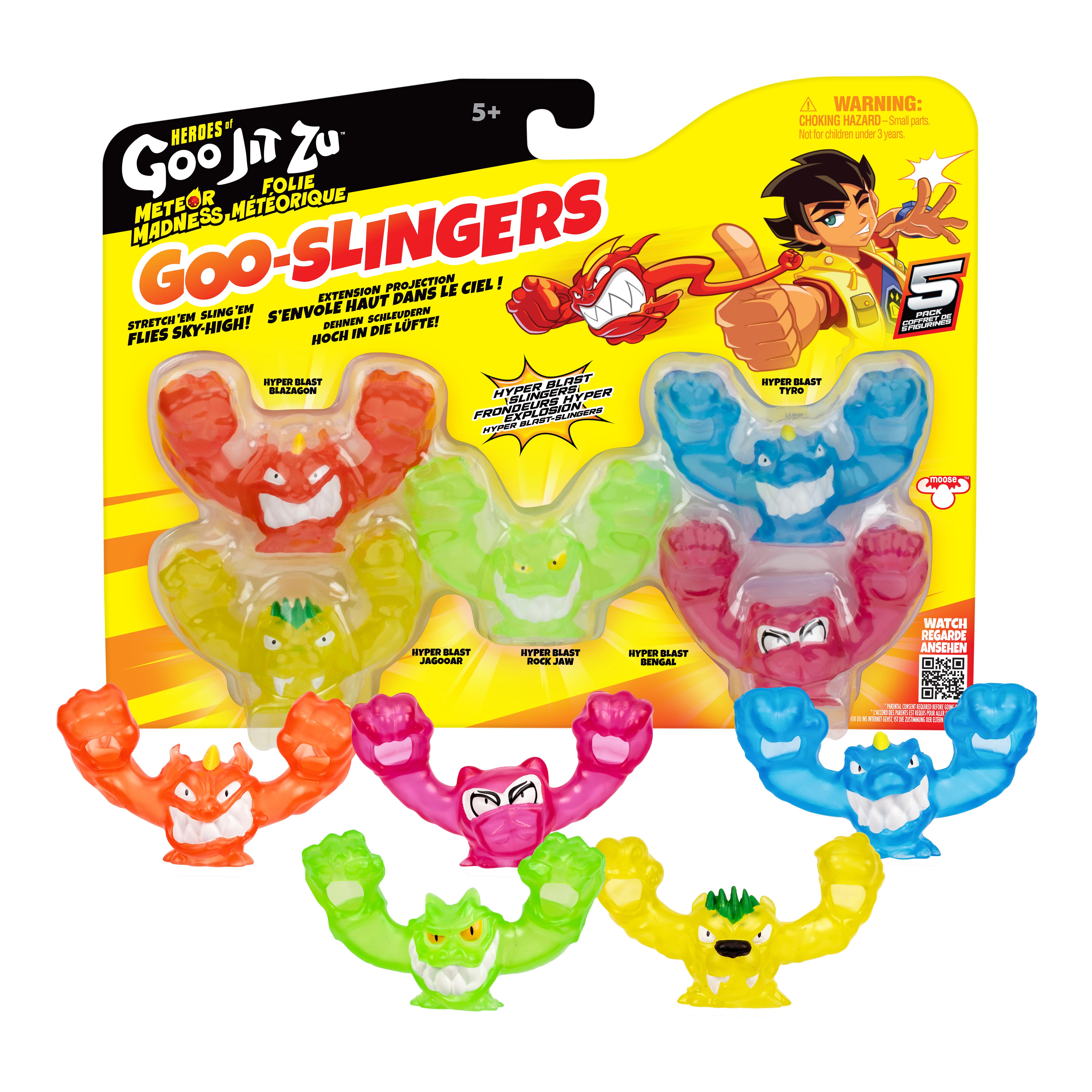 Voir la diapositive 2 : MOOSE Lot de 5 Minis Figurines Goo Slingers - Goo Jit Zu