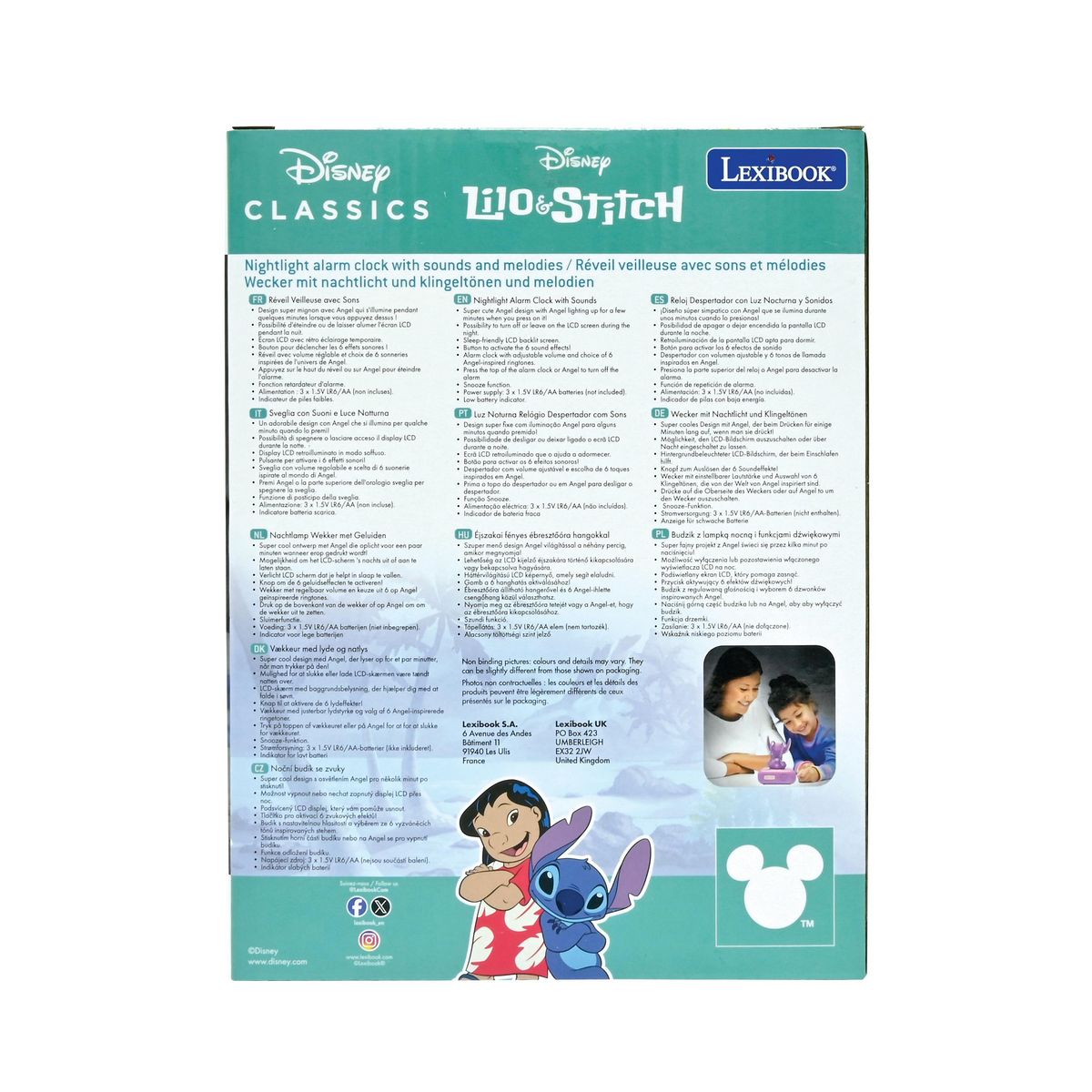 LEXIBOOK Radio Réveil RL800 - Angel