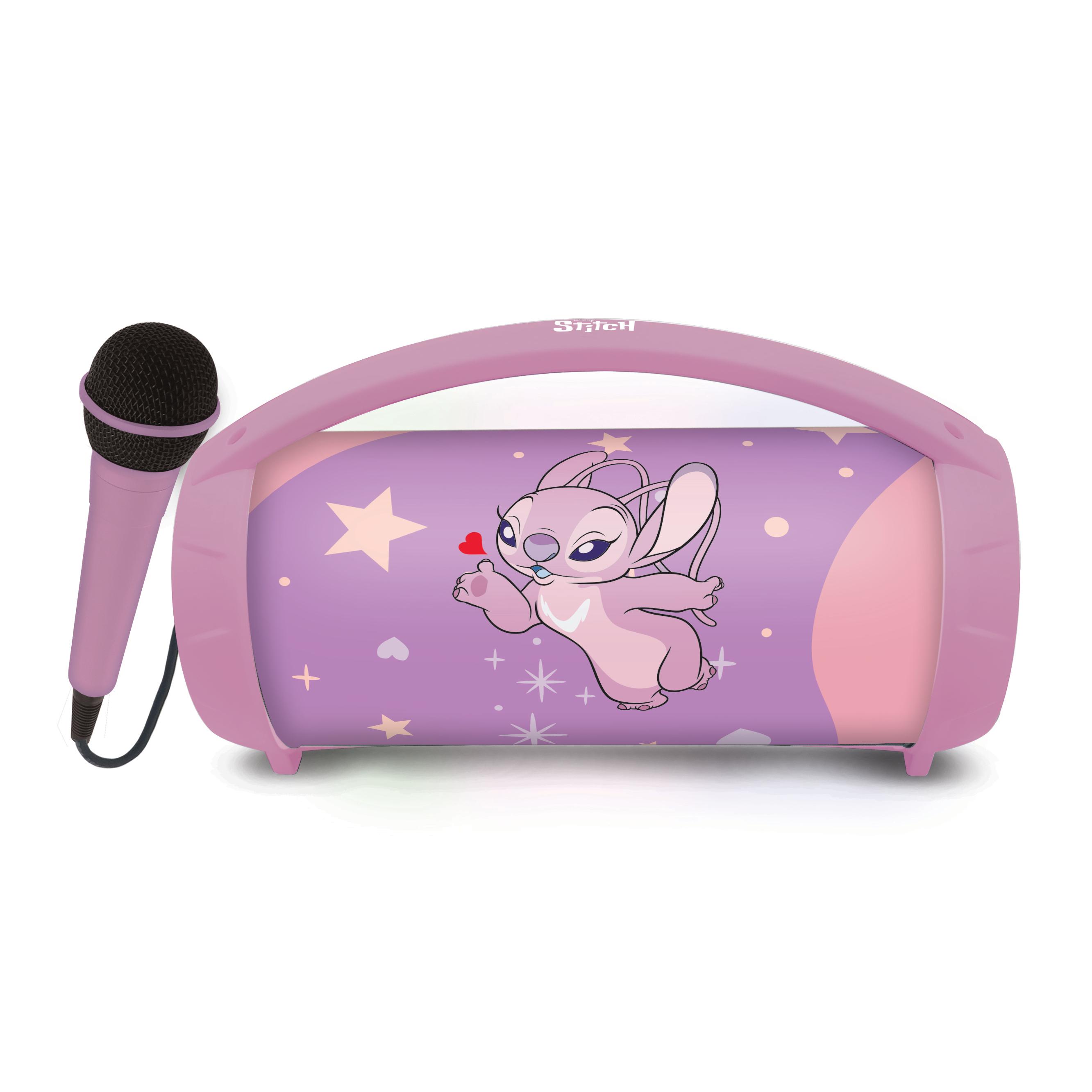 Voir la diapositive 2 : LEXIBOOK Enceinte portable Karaoké Angel BTP585 - Rose