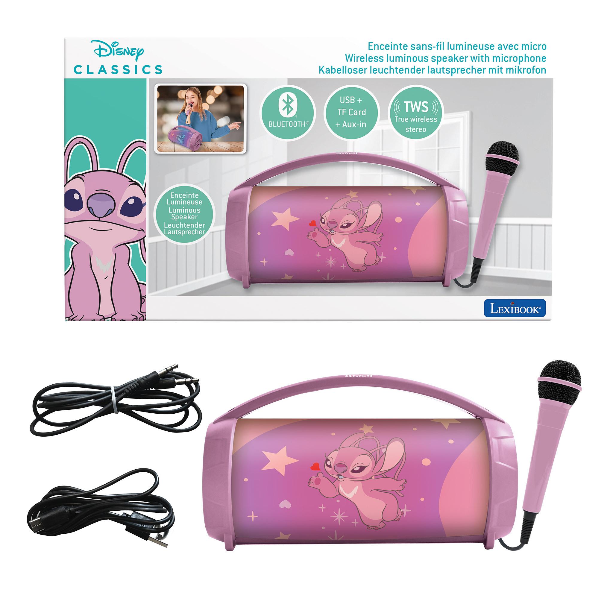 Voir la diapositive 6 : LEXIBOOK Enceinte portable Karaoké Angel BTP585 - Rose
