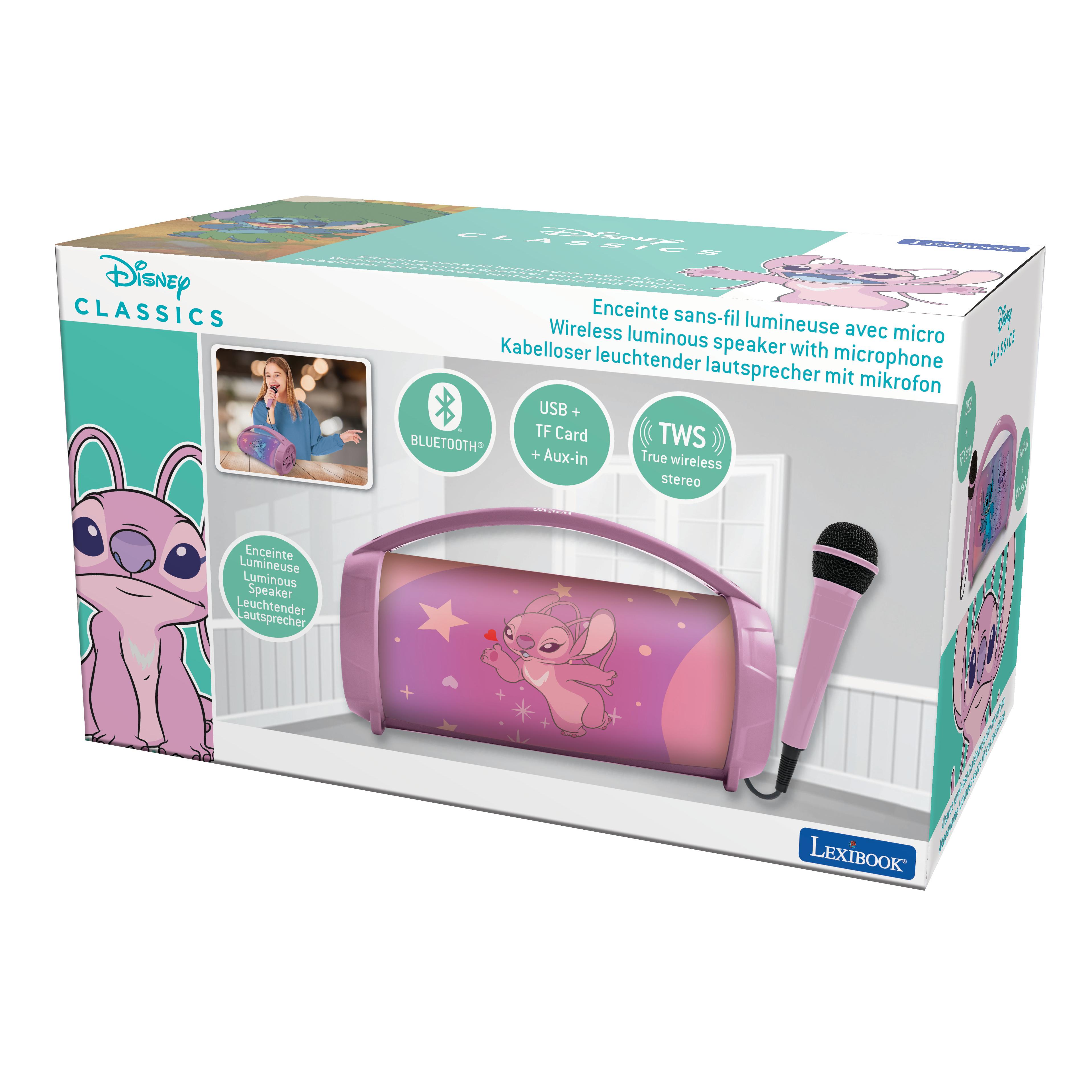 Voir la diapositive 7 : LEXIBOOK Enceinte portable Karaoké Angel BTP585 - Rose