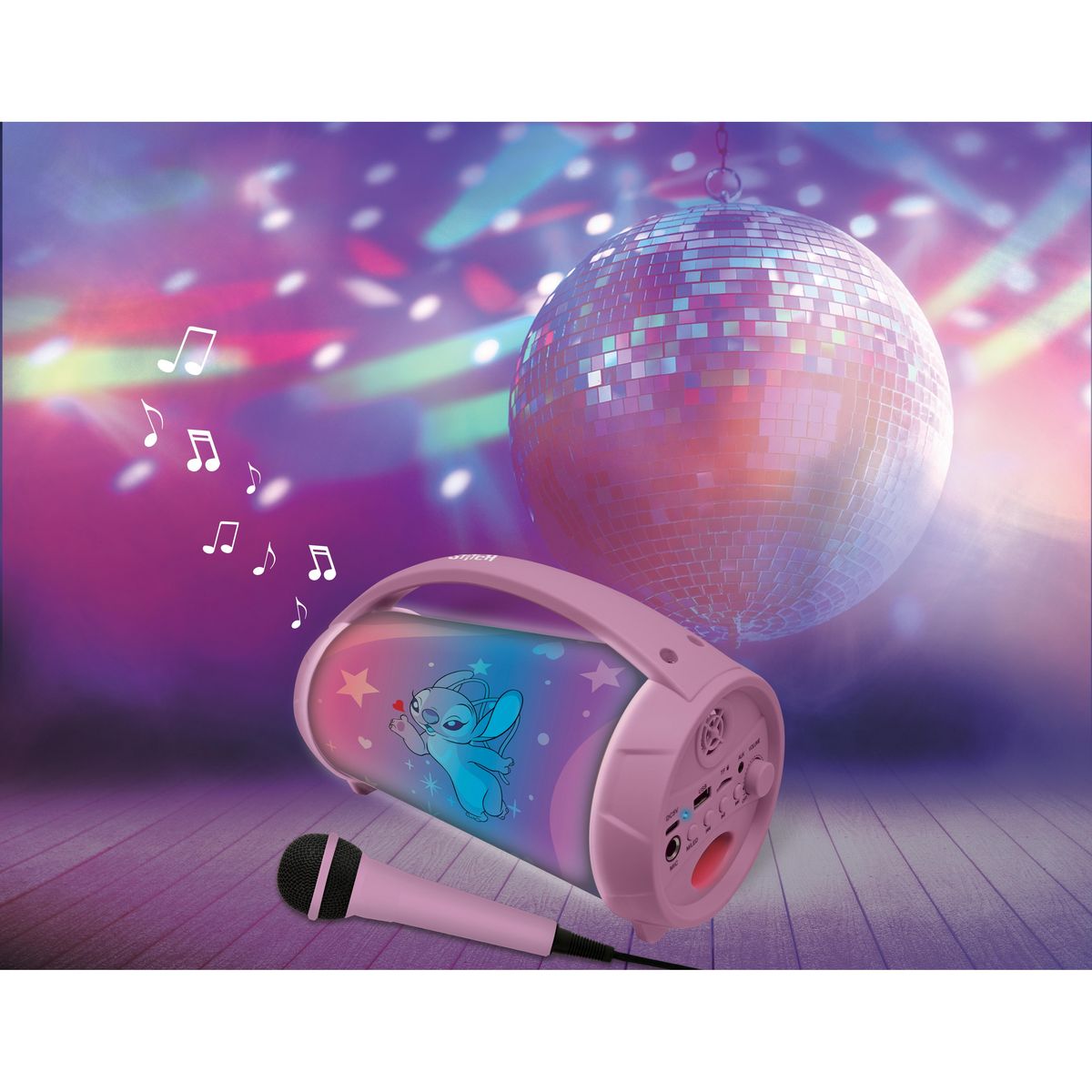 LEXIBOOK Enceinte portable Karaoké Angel BTP585 - Rose