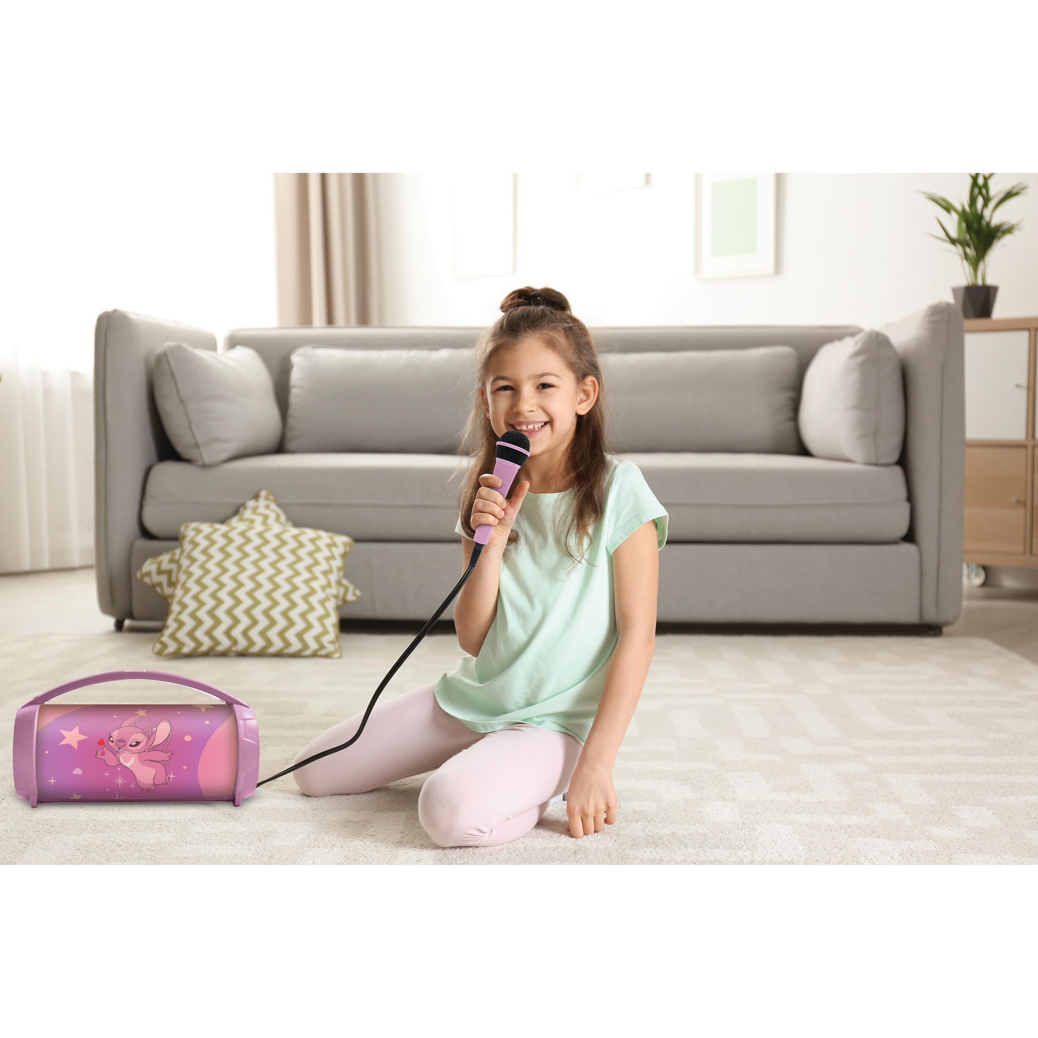 Voir la diapositive 9 : LEXIBOOK Enceinte portable Karaoké Angel BTP585 - Rose