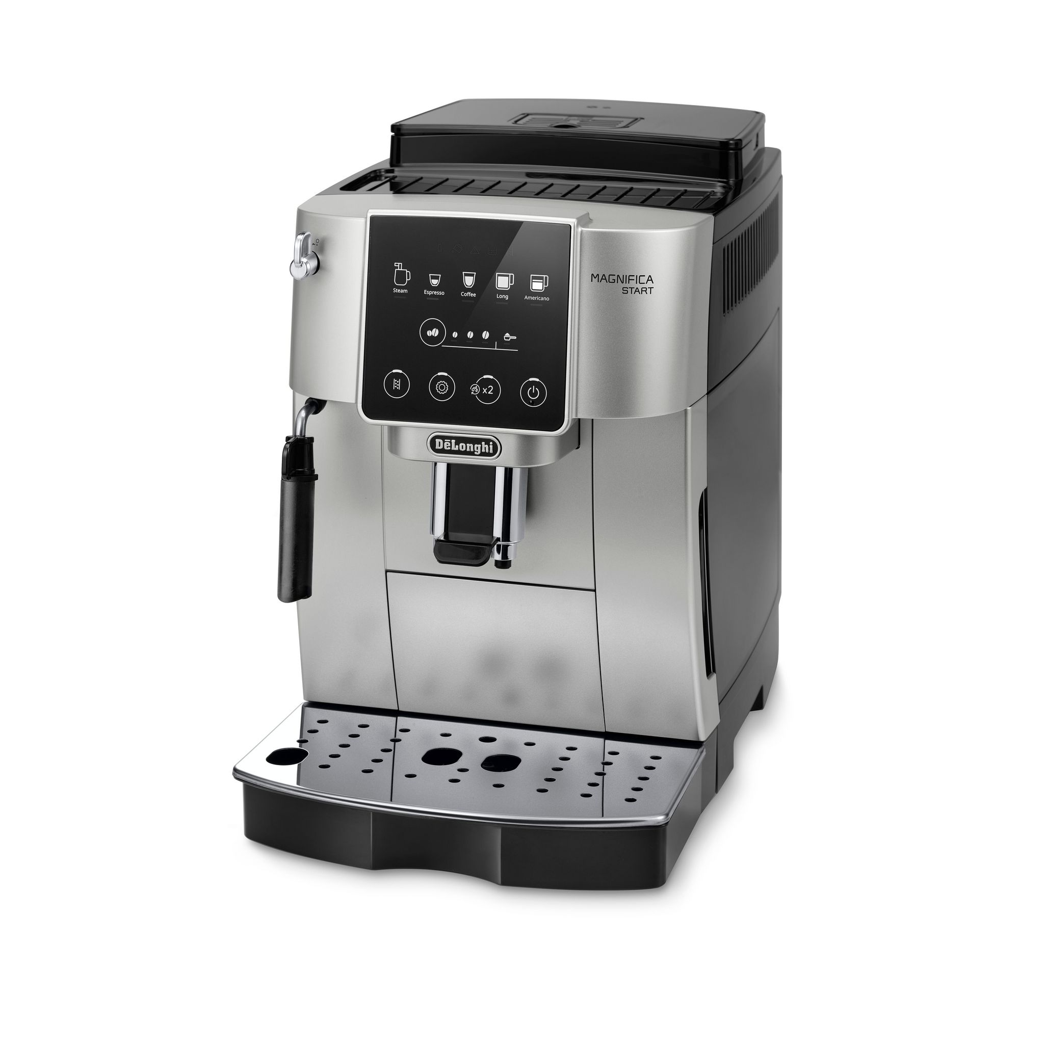 Voir la diapositive 2 : DELONGHI Machine expresso avec broyeur 220.30.SB - Silver et noir