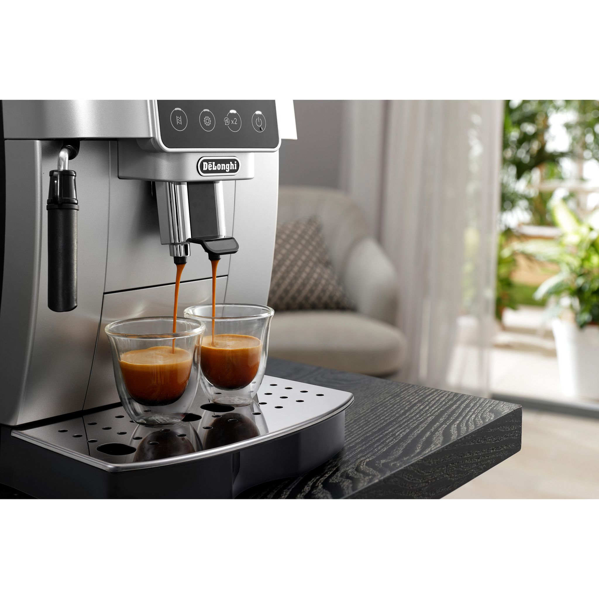 Voir la diapositive 7 : DELONGHI Machine expresso avec broyeur 220.30.SB - Silver et noir