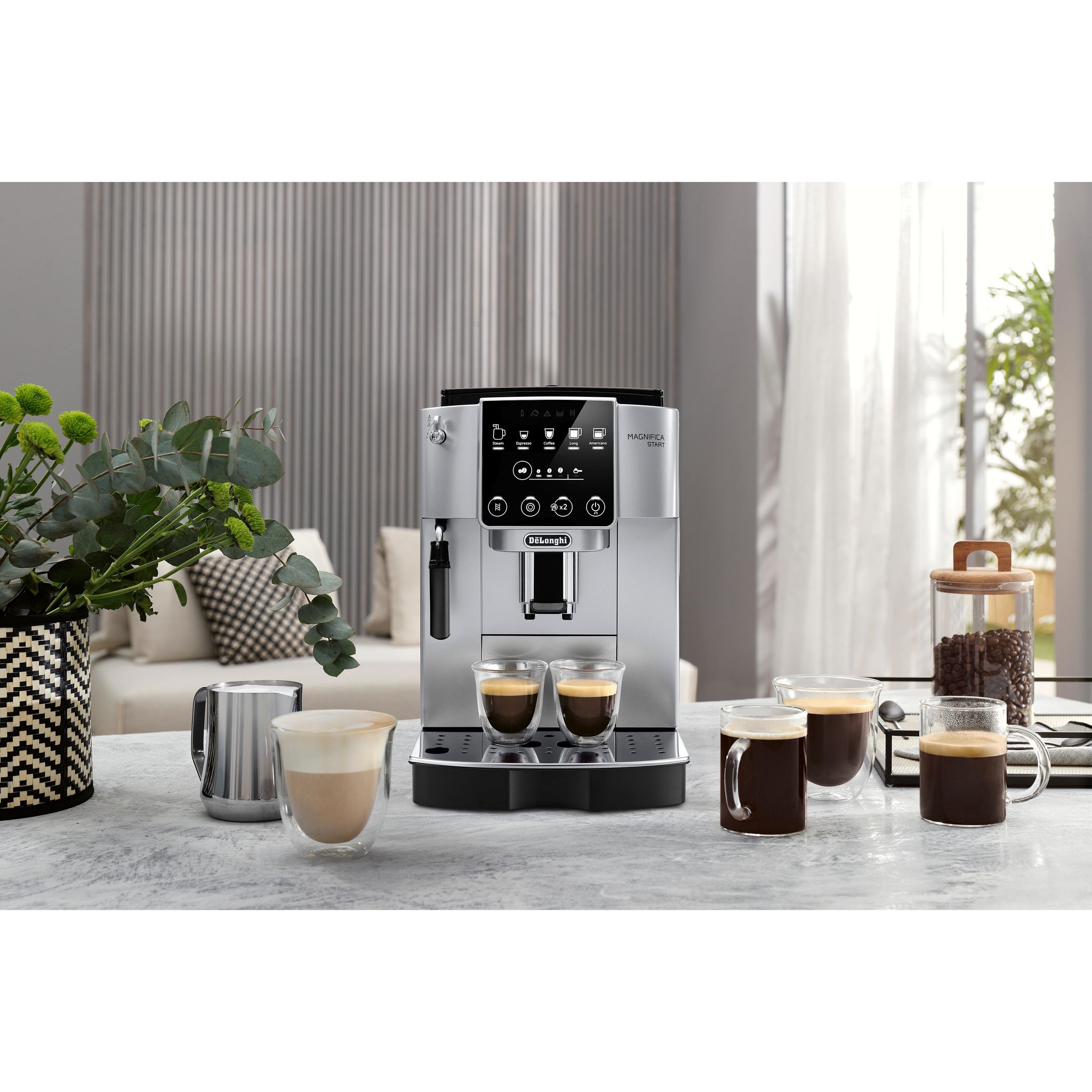 Voir la diapositive 8 : DELONGHI Machine expresso avec broyeur 220.30.SB - Silver et noir