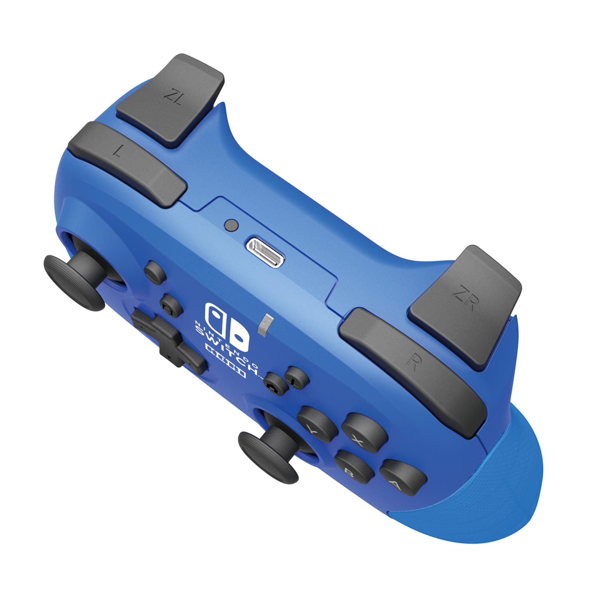 Voir la diapositive 4 : HORI Manette sans fil bleu Nintendo Switch