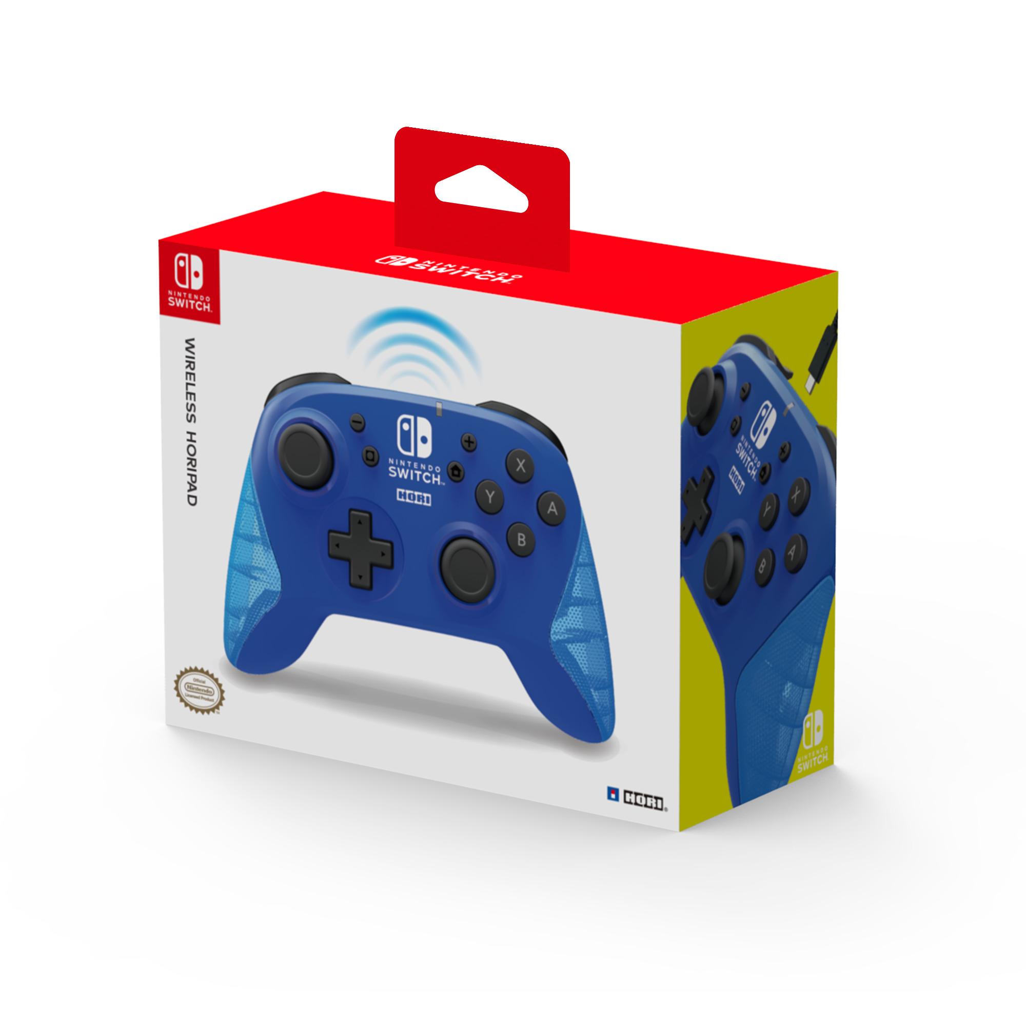 Voir la diapositive 5 : HORI Manette sans fil bleu Nintendo Switch