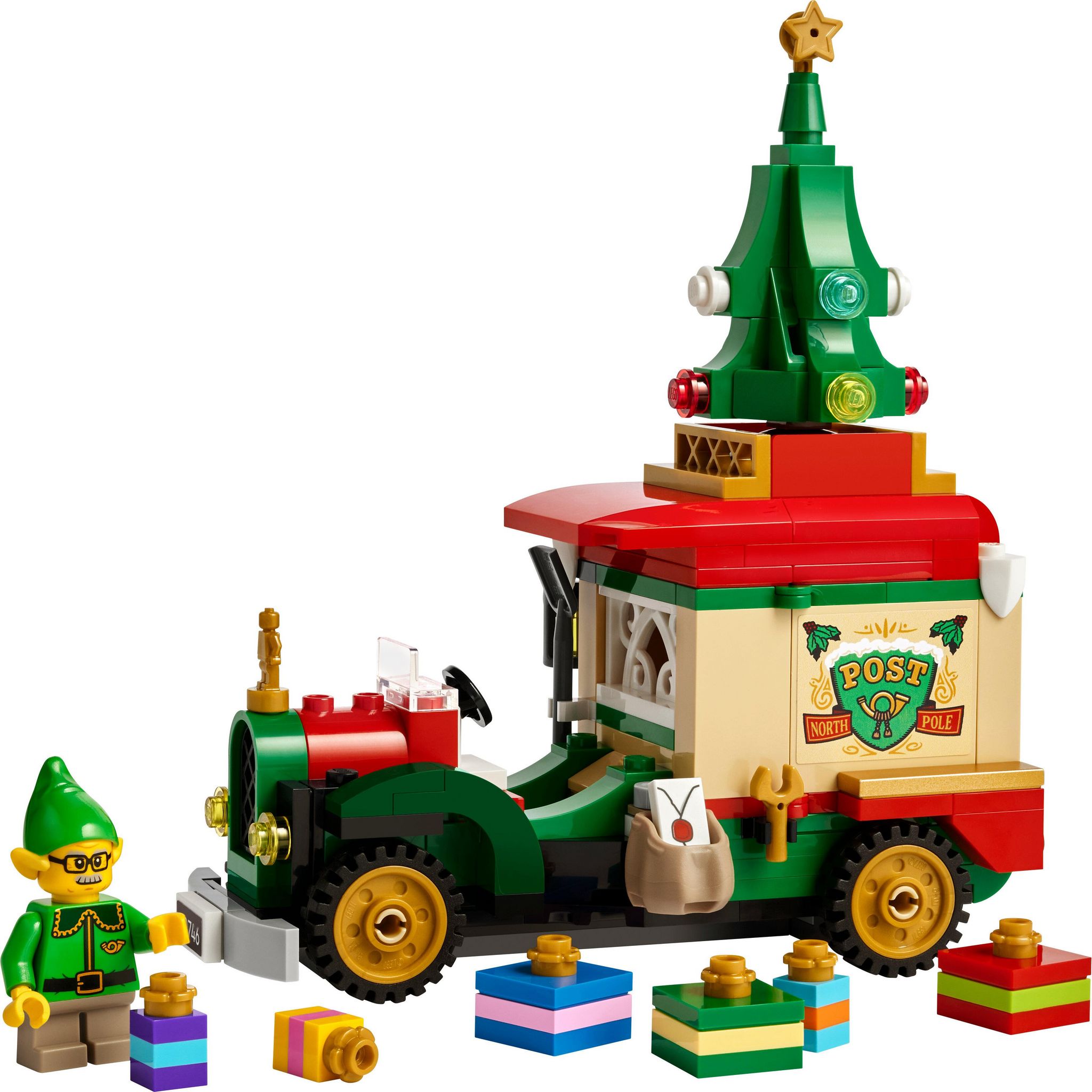 Voir la diapositive 2 : LEGO 40746 - Le camion de livraison du Père Noel, décoration de Noël