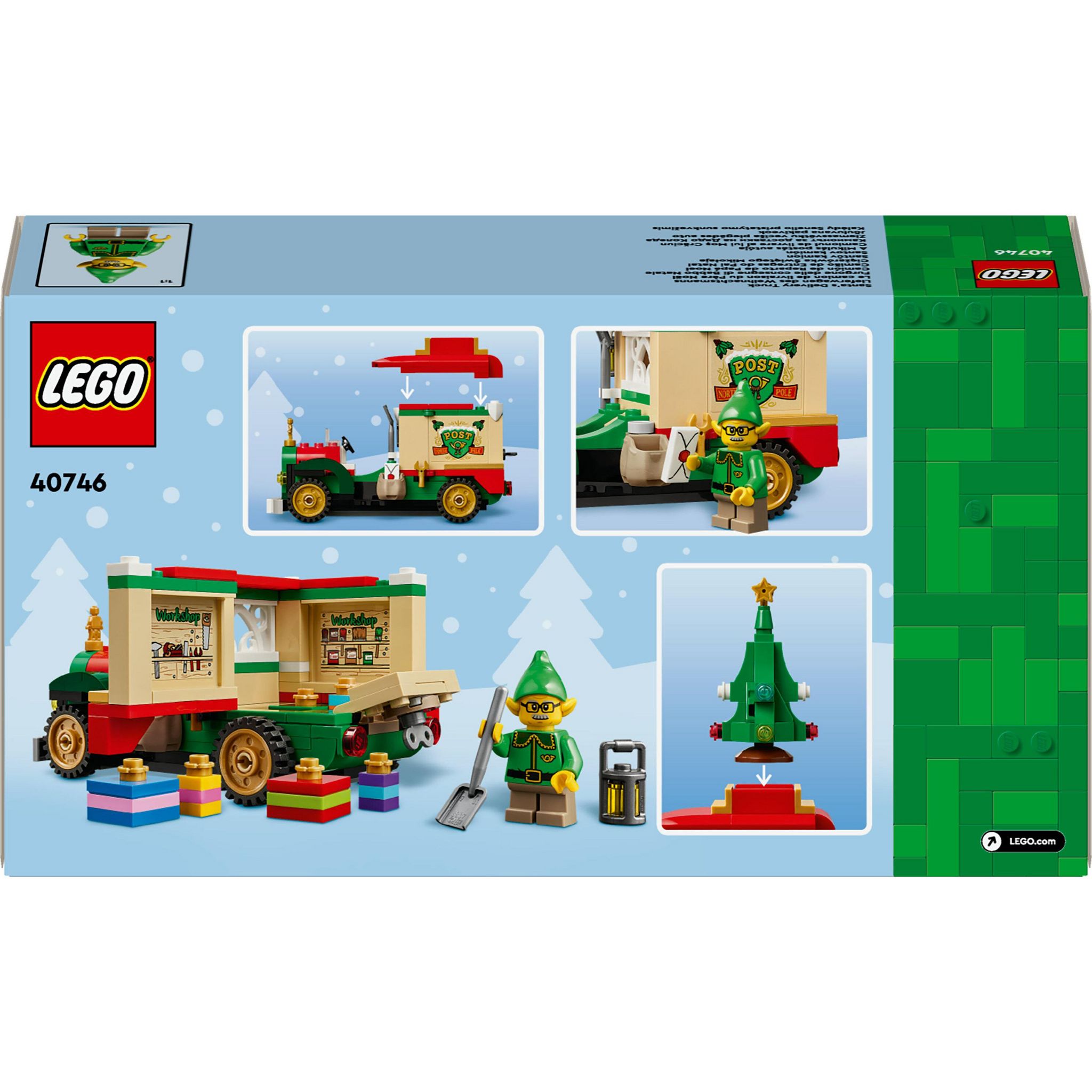 Voir la diapositive 3 : LEGO 40746 - Le camion de livraison du Père Noel, décoration de Noël