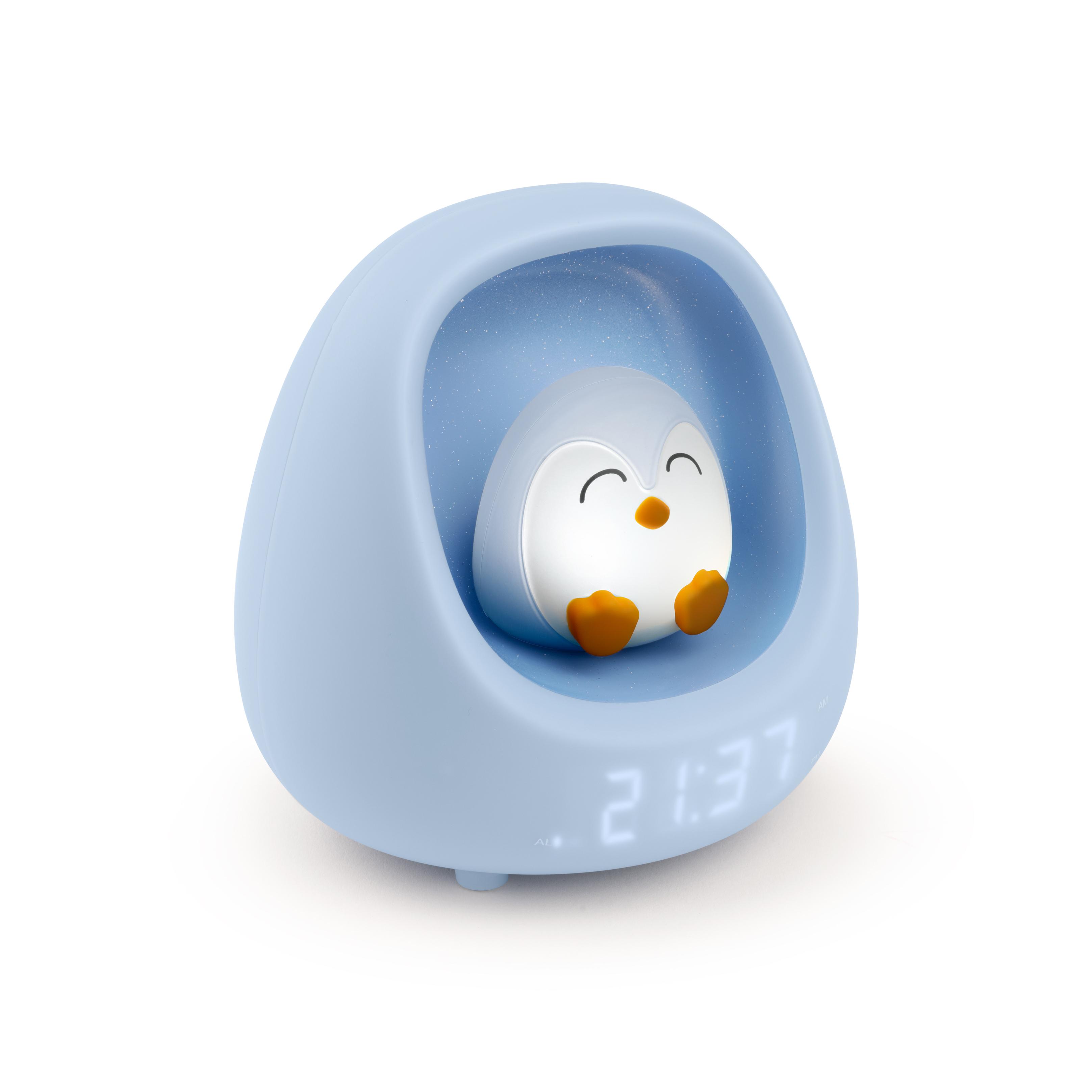 Voir la diapositive 3 : BIGBEN Réveil et Veilleuse NestKids - Pingouin bleu