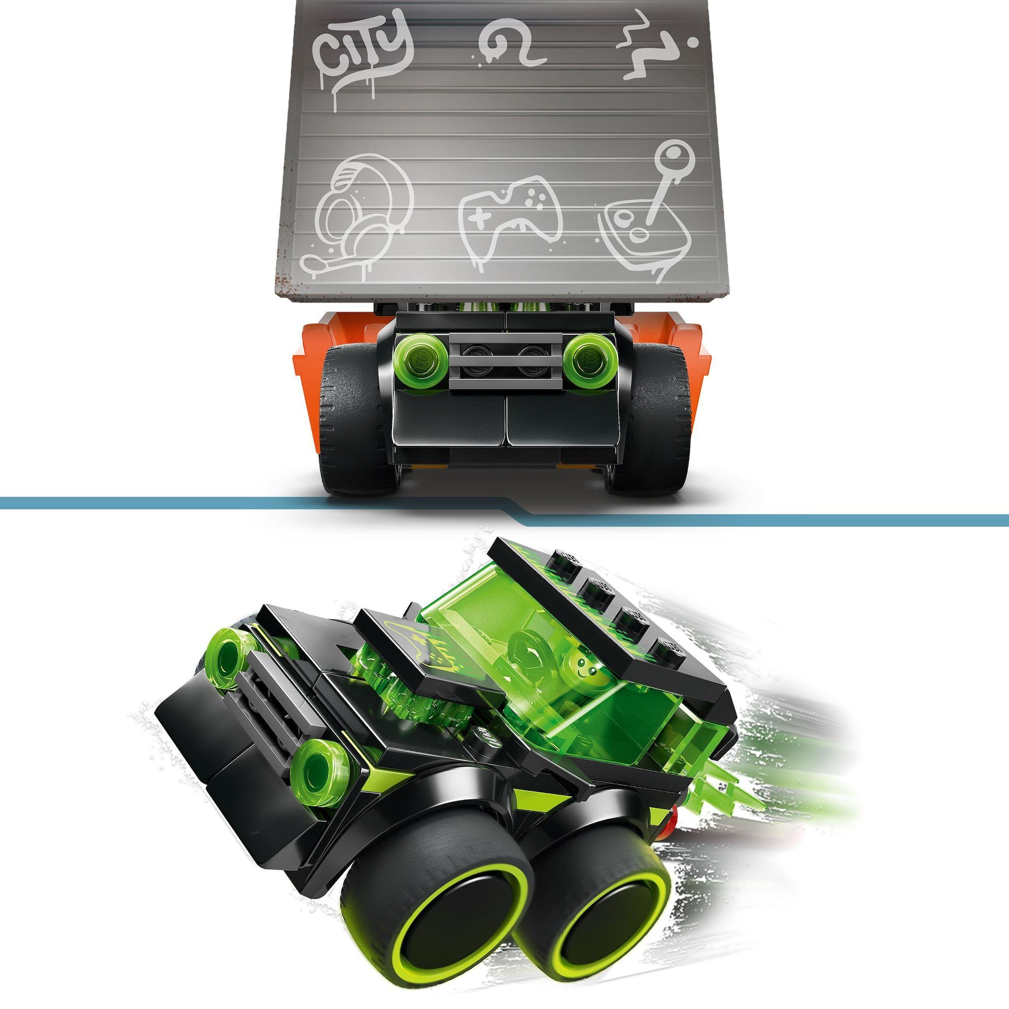 Voir la diapositive 4 : LEGO City 60484 - Voiture de course Jeu vidéo