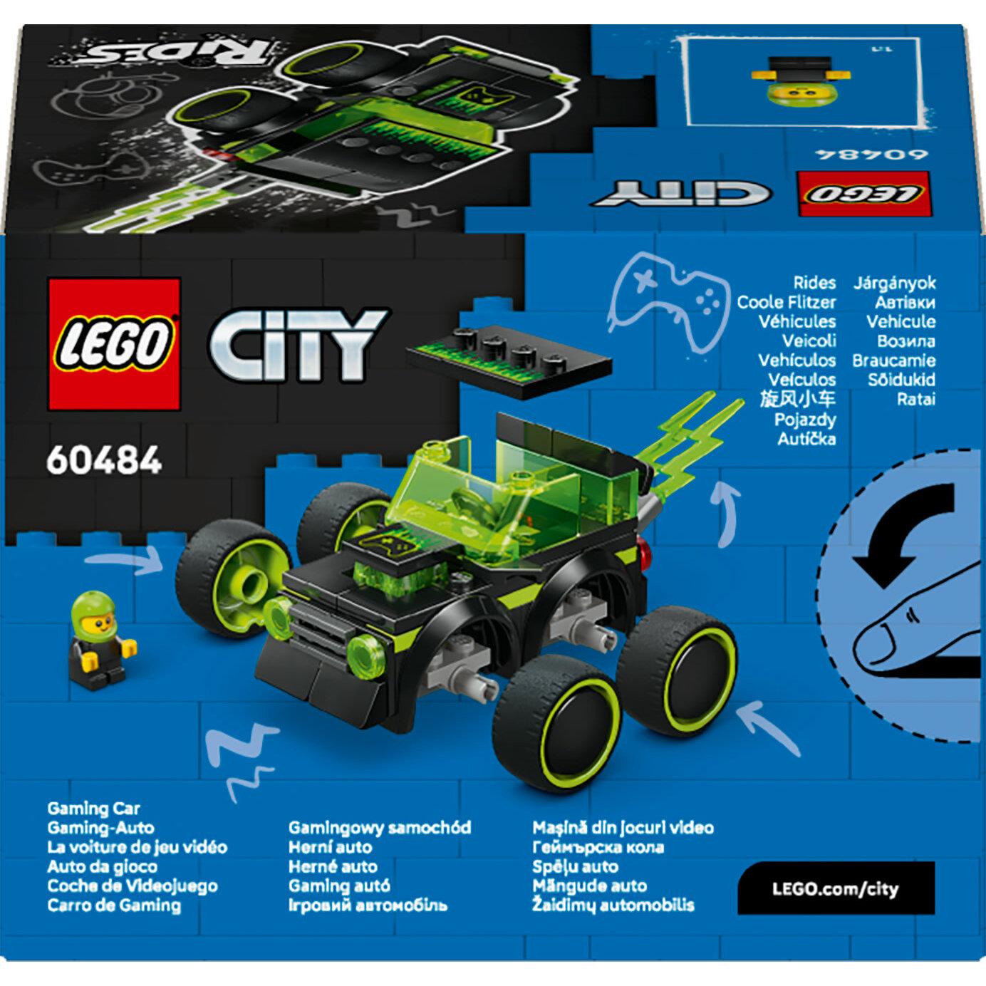 Voir la diapositive 8 : LEGO City 60484 Véhicules - La Voiture de Course de Jeu Vidéo - Jouet 5 ans - Idée Cadeau