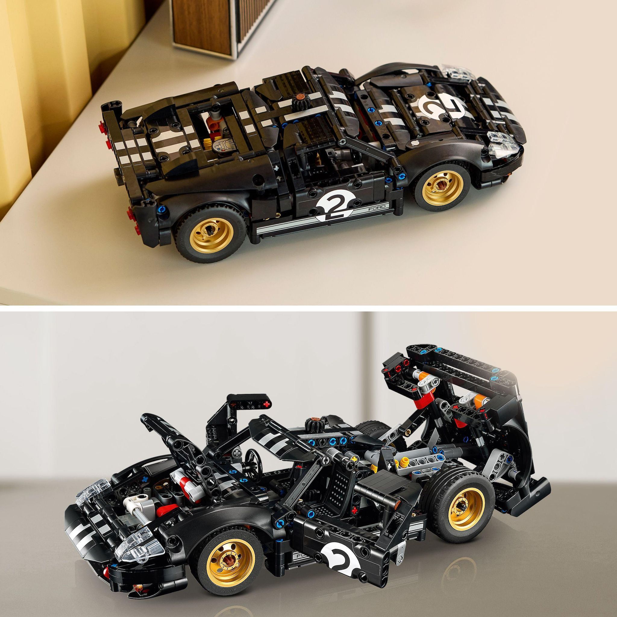 Voir la diapositive 5 : LEGO Technic 42223 - La Voiture de Course 1966 Ford GT40 MKII