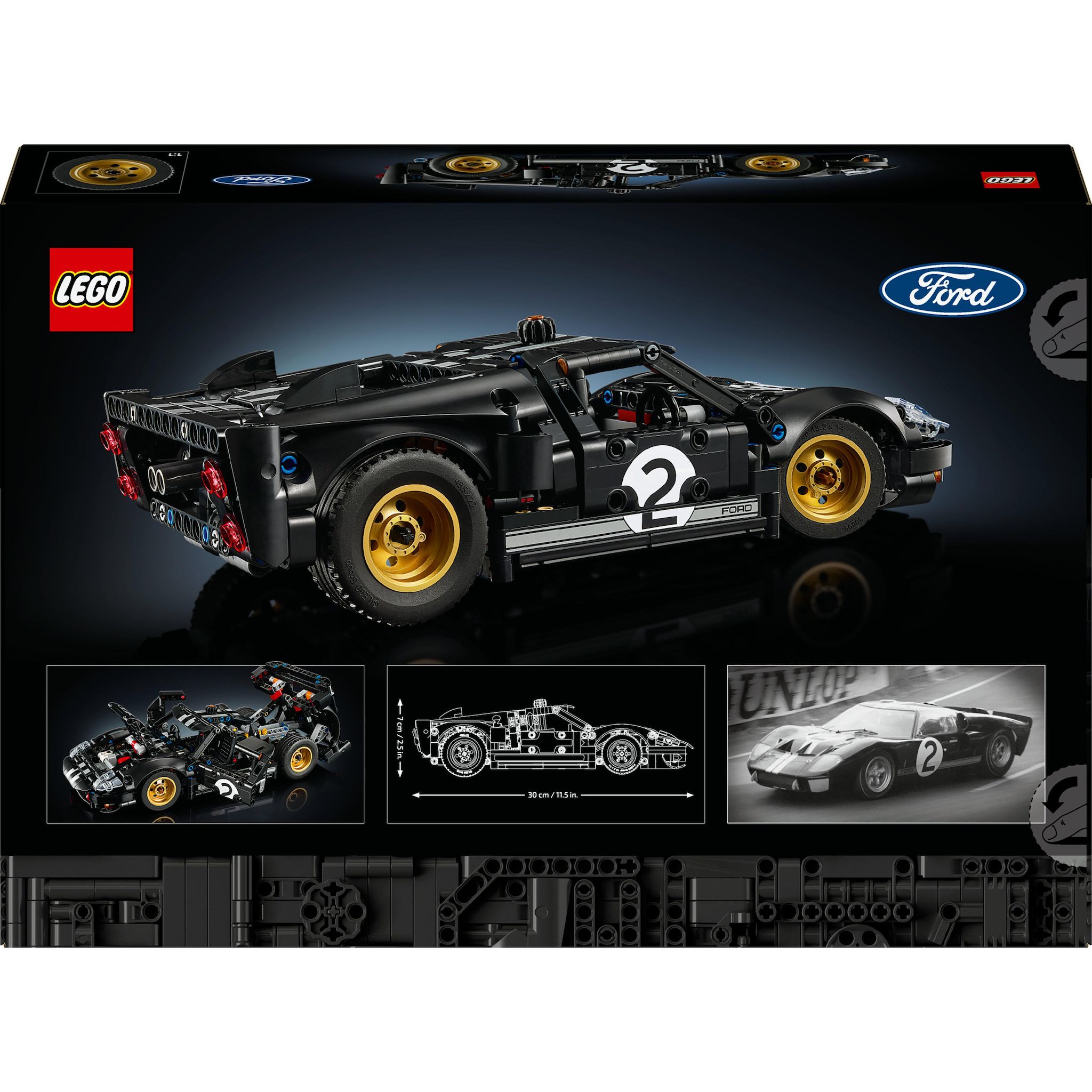 Voir la diapositive 8 : LEGO Technic 42223 - La Voiture de Course 1966 Ford GT40 MKII