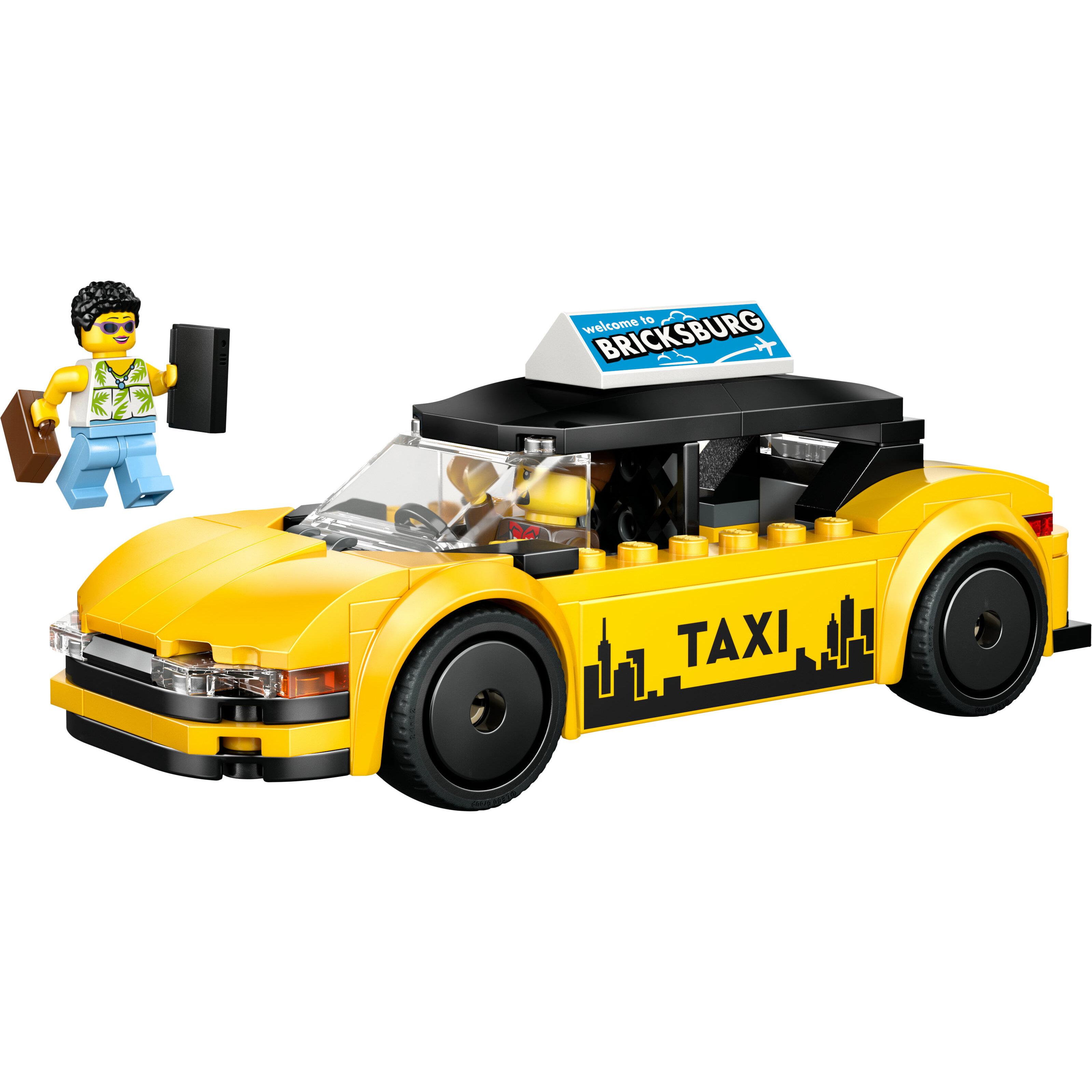 Voir la diapositive 2 : LEGO City 60487 Le Taxi Jaune - Jouet Voiture pour Garçon ou Fille dès 5 ans - Idée Cadeau