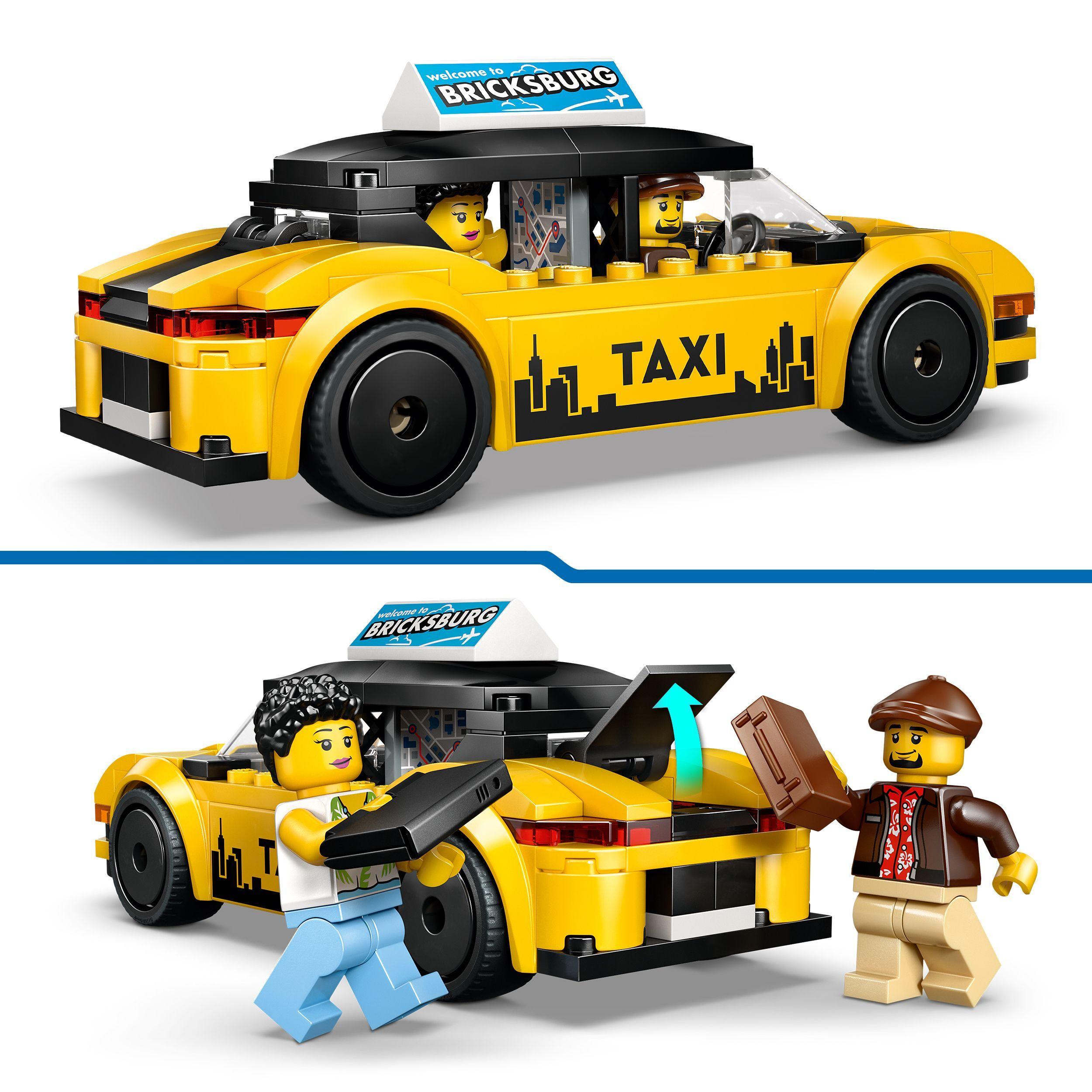 Voir la diapositive 4 : LEGO City 60487 Le Taxi Jaune - Jouet Voiture pour Garçon ou Fille dès 5 ans - Idée Cadeau
