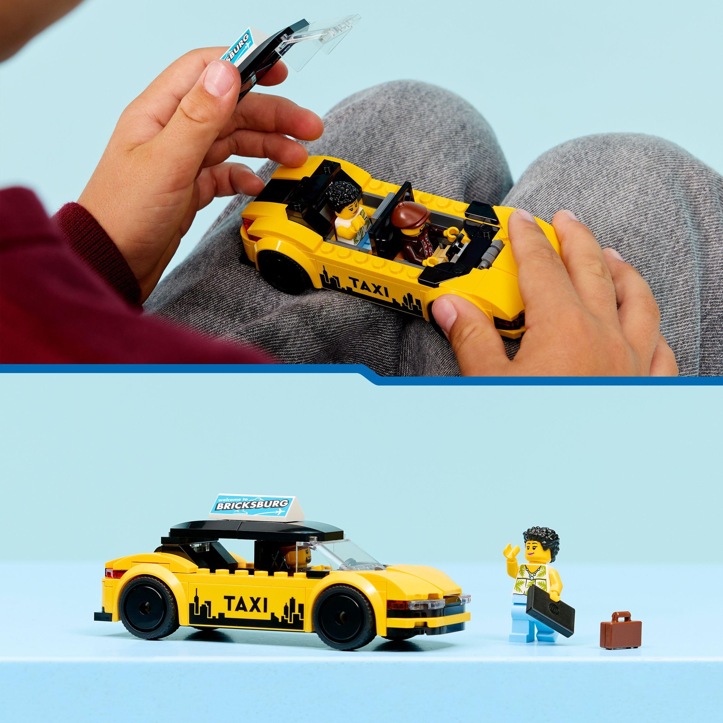 Voir la diapositive 6 : LEGO City 60487 Le Taxi Jaune - Jouet Voiture pour Garçon ou Fille dès 5 ans - Idée Cadeau