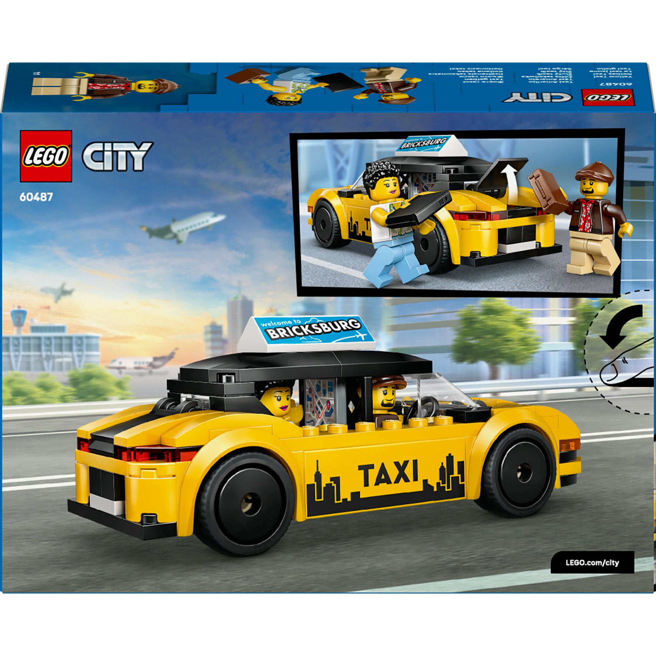 Voir la diapositive 8 : LEGO City 60487 Le Taxi Jaune - Jouet Voiture pour Garçon ou Fille dès 5 ans - Idée Cadeau
