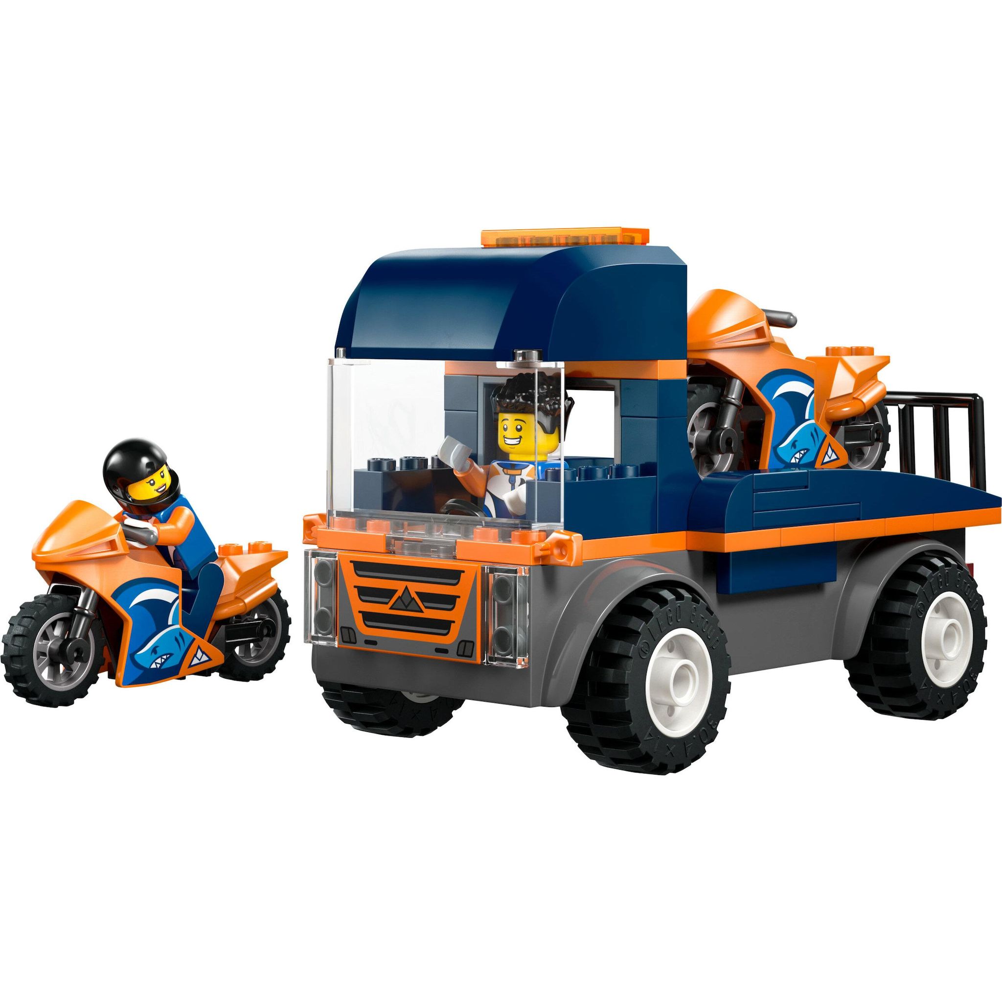 Voir la diapositive 2 : LEGO City 60491 - Transporteur Moto