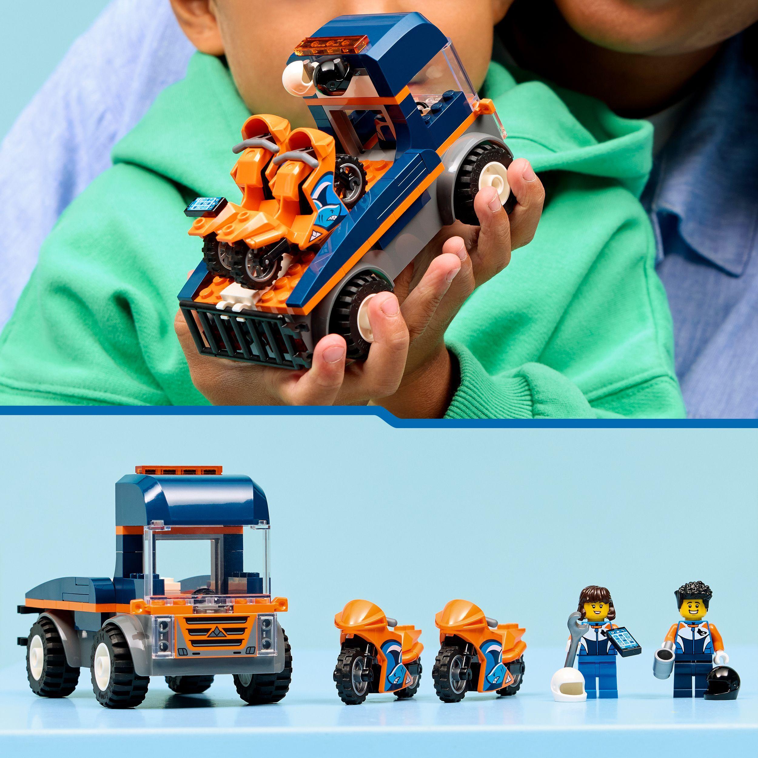 Voir la diapositive 6 : LEGO City 60491 Le Transporteur de Motos - Jouet de Construction dès 4 ans - Idée Cadeau