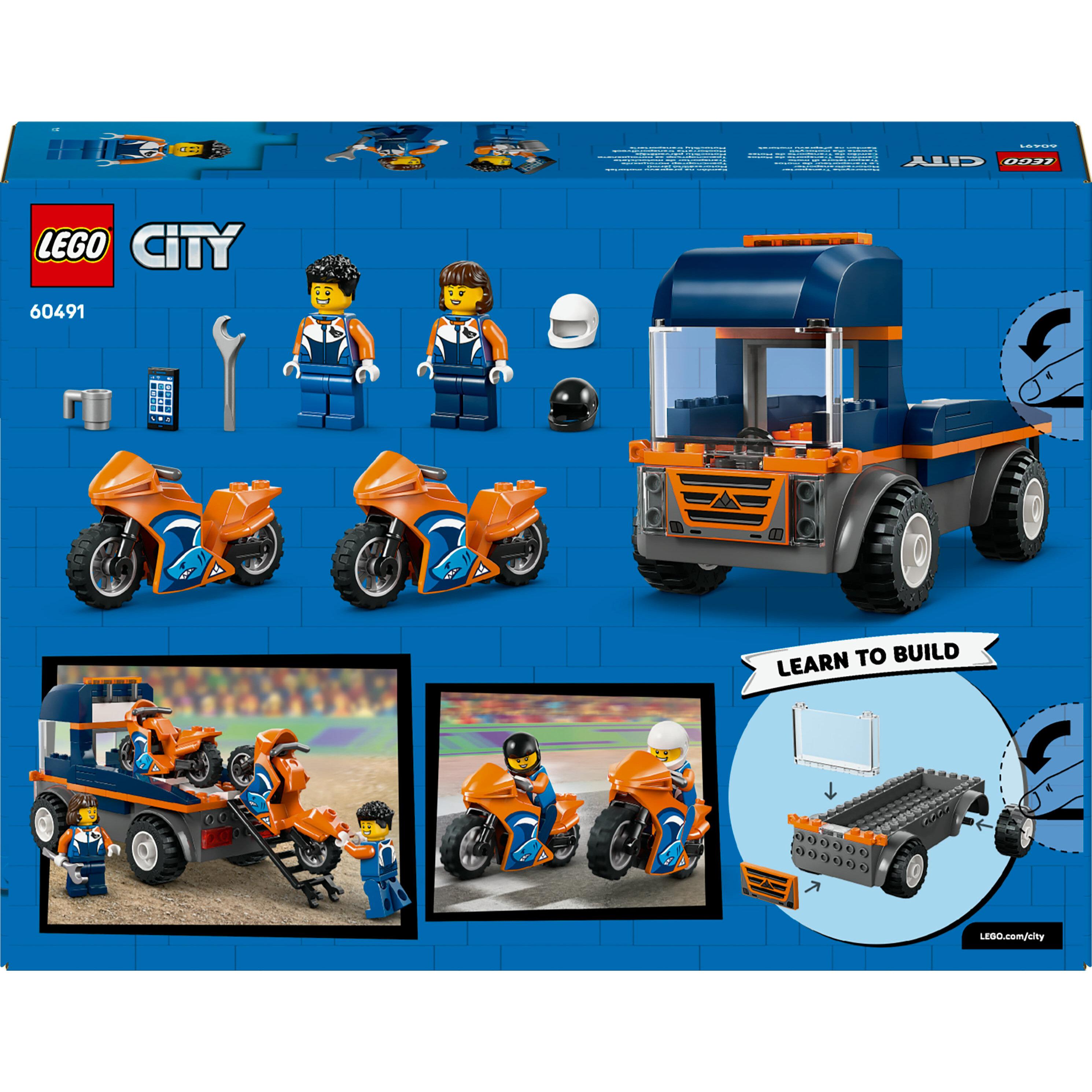Voir la diapositive 8 : LEGO City 60491 Le Transporteur de Motos - Jouet de Construction dès 4 ans - Idée Cadeau