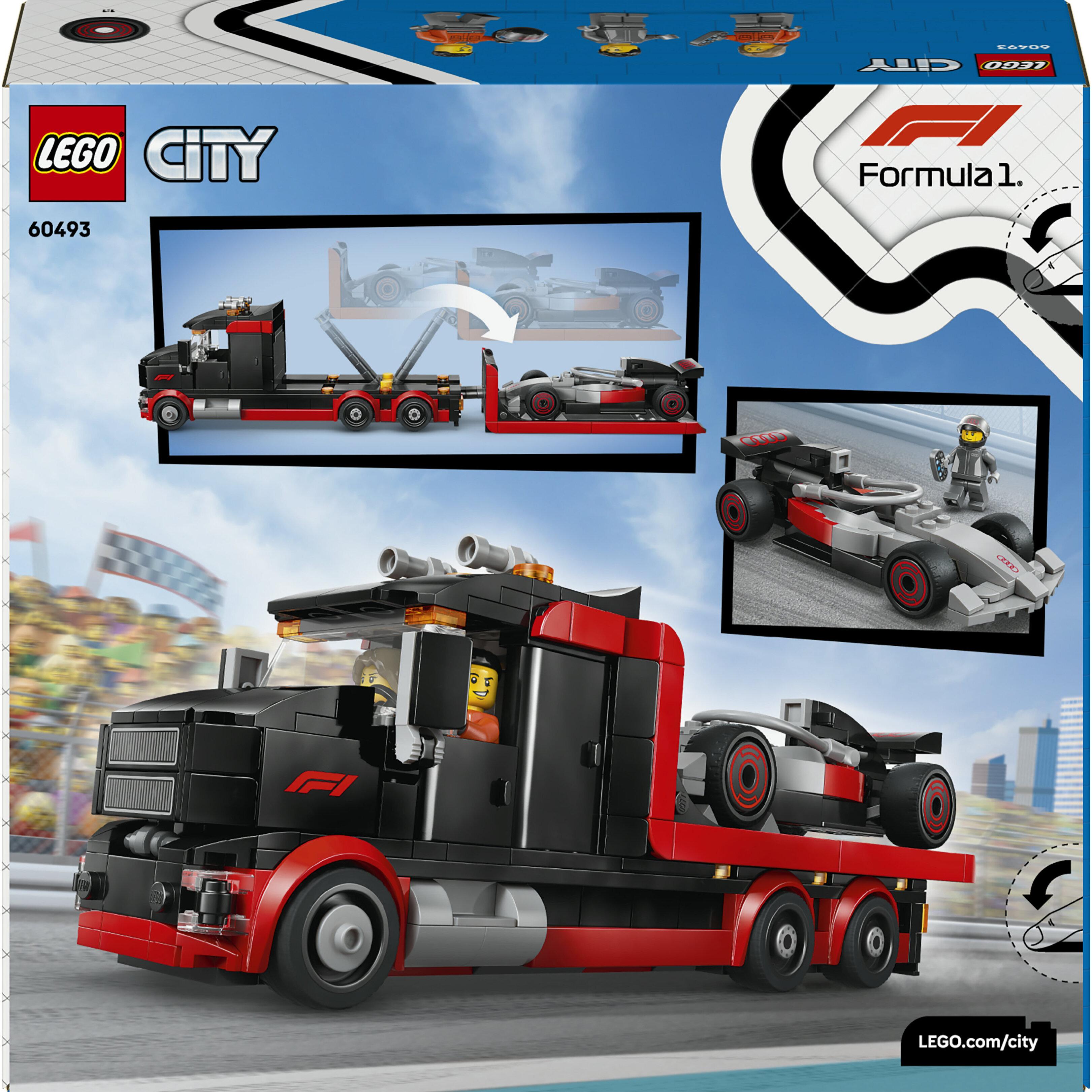 Voir la diapositive 3 : LEGO City 60493 Camion de F1 avec Voiture de Course de F1 Audi - Jouet dès 7 ans - Cadeau