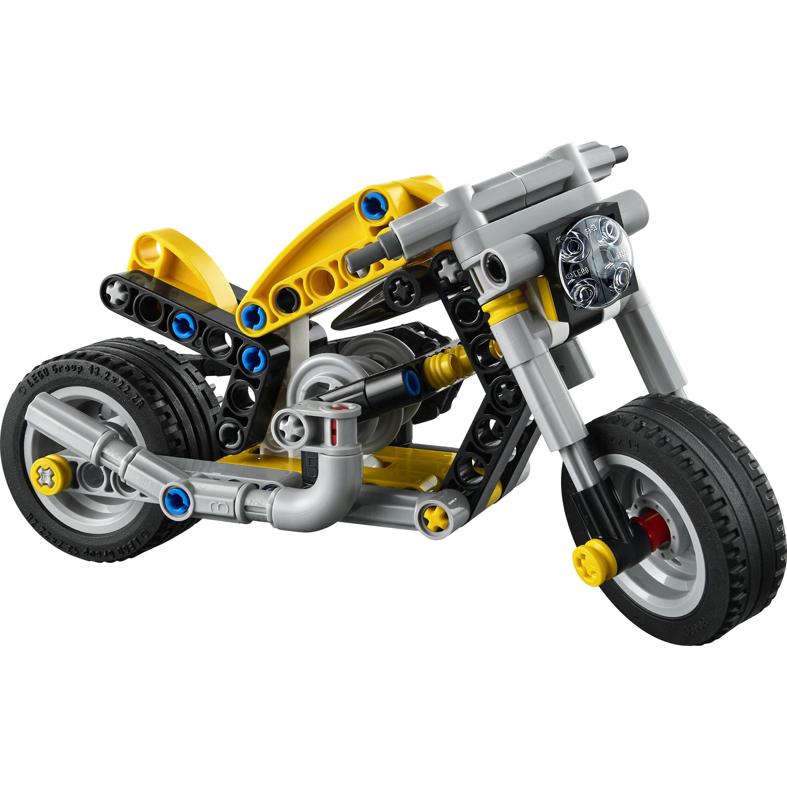Voir la diapositive 2 : LEGO Technic 42225 Moto Jaune - Jouet de Construction 7 ans - Idée Cadeau Garçon ou Fille