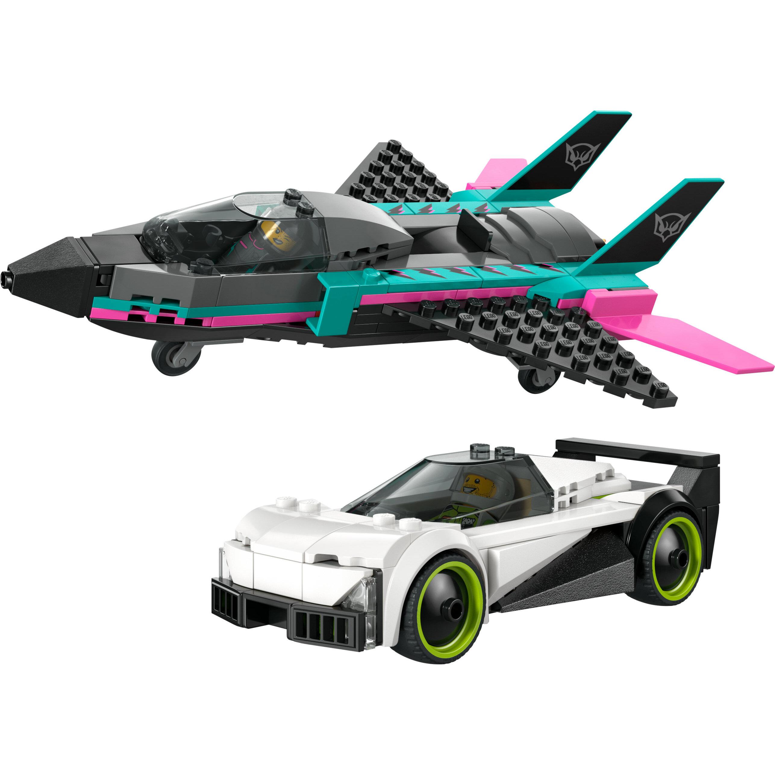 Voir la diapositive 2 : LEGO City 60489 Le Jet Contre la Voiture - Jouet de Construction dès 6 ans - Idée Cadeau