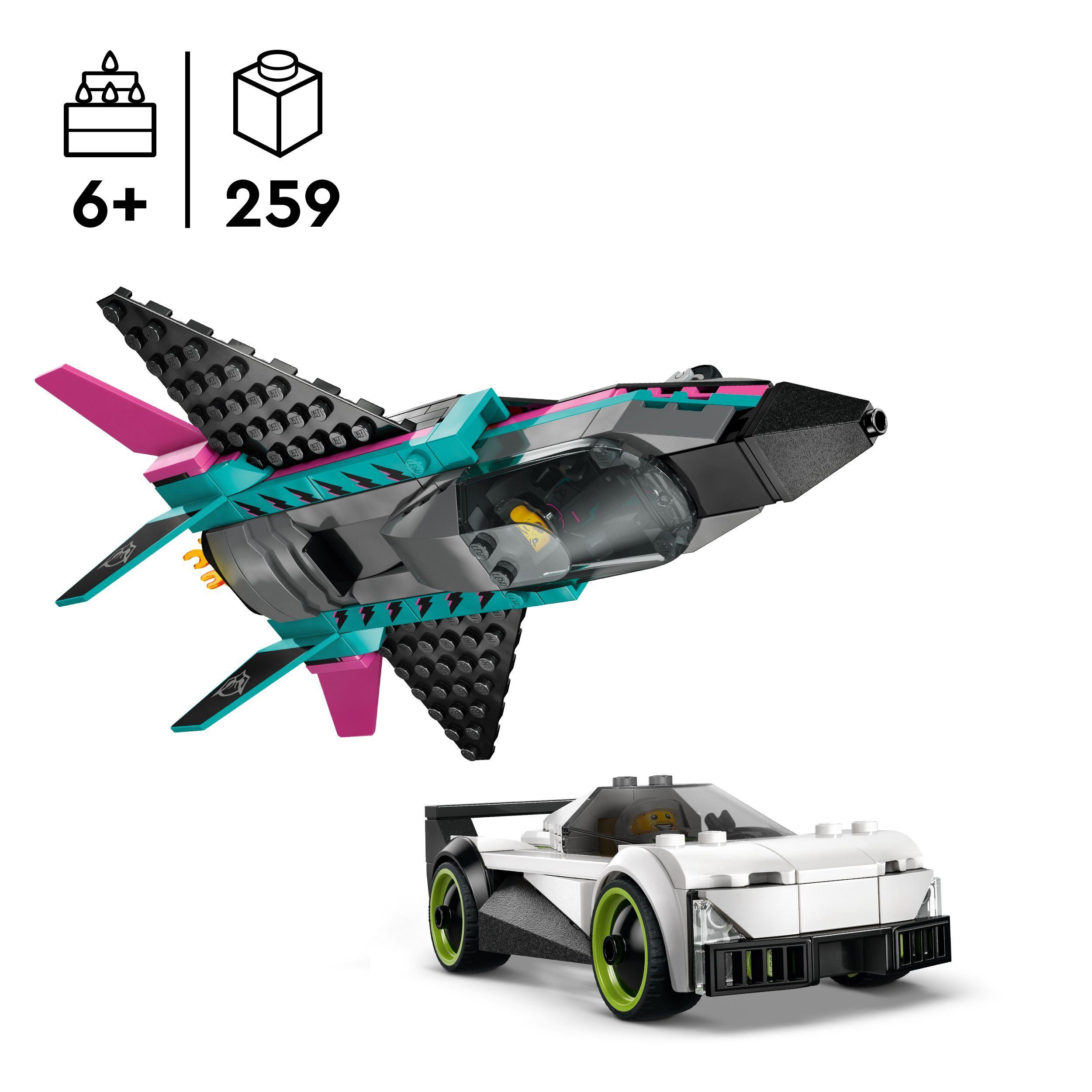 Voir la diapositive 3 : LEGO City 60489 Le Jet Contre la Voiture - Jouet de Construction dès 6 ans - Idée Cadeau