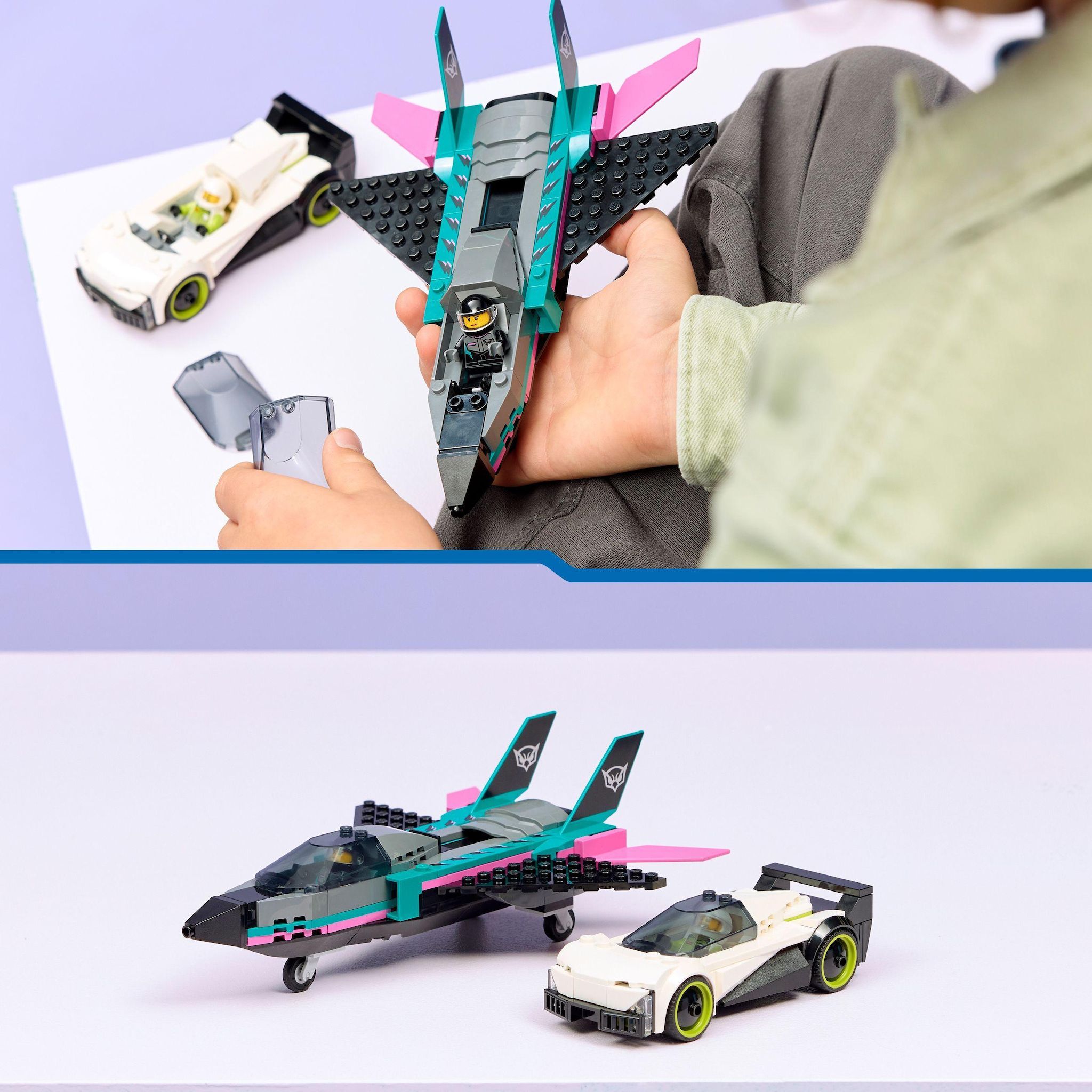 Voir la diapositive 6 : LEGO City 60489 - Jet contre la voiture