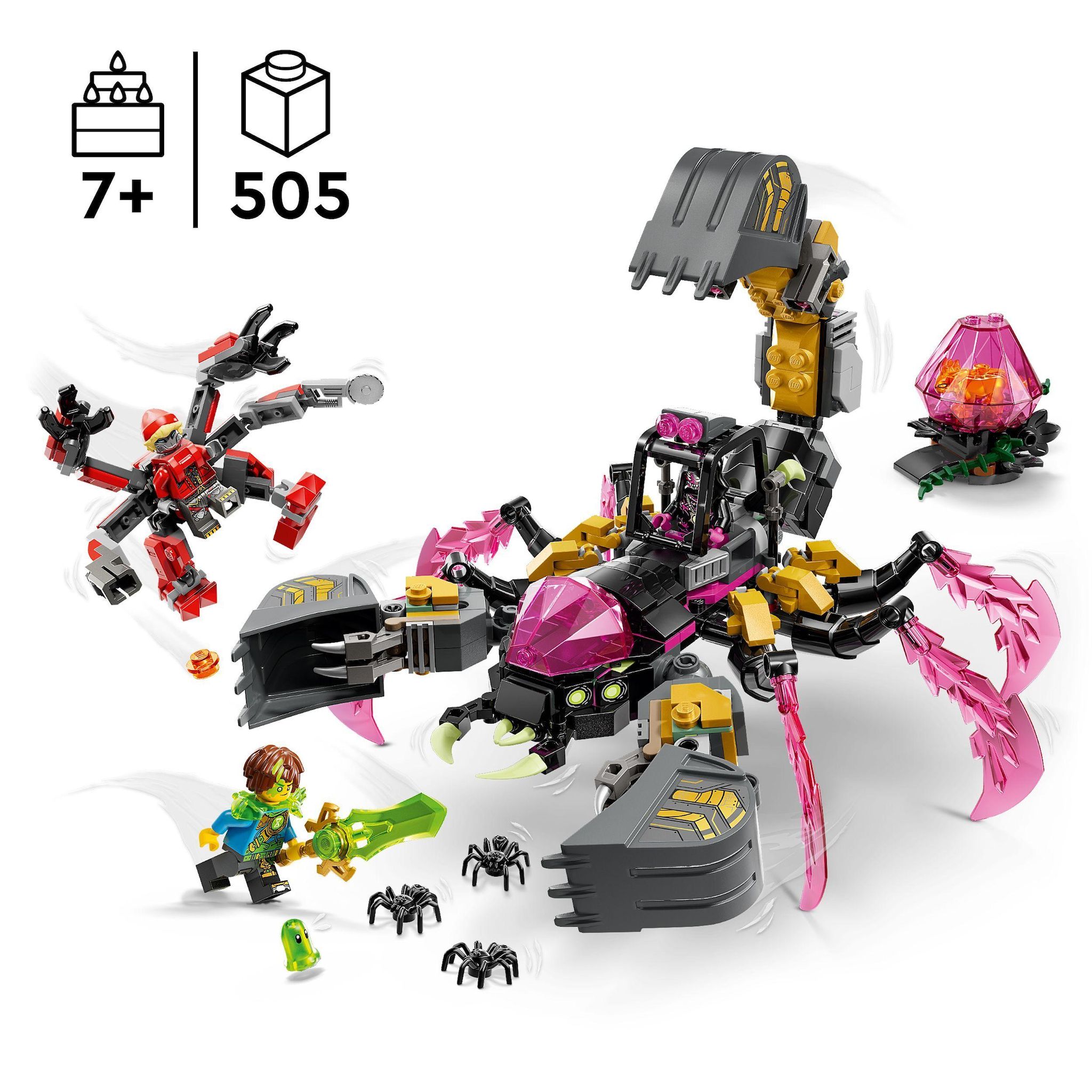 Voir la diapositive 3 : LEGO DREAMZzz 71513 - La Pelleteuse Scorpion des Cauchemars