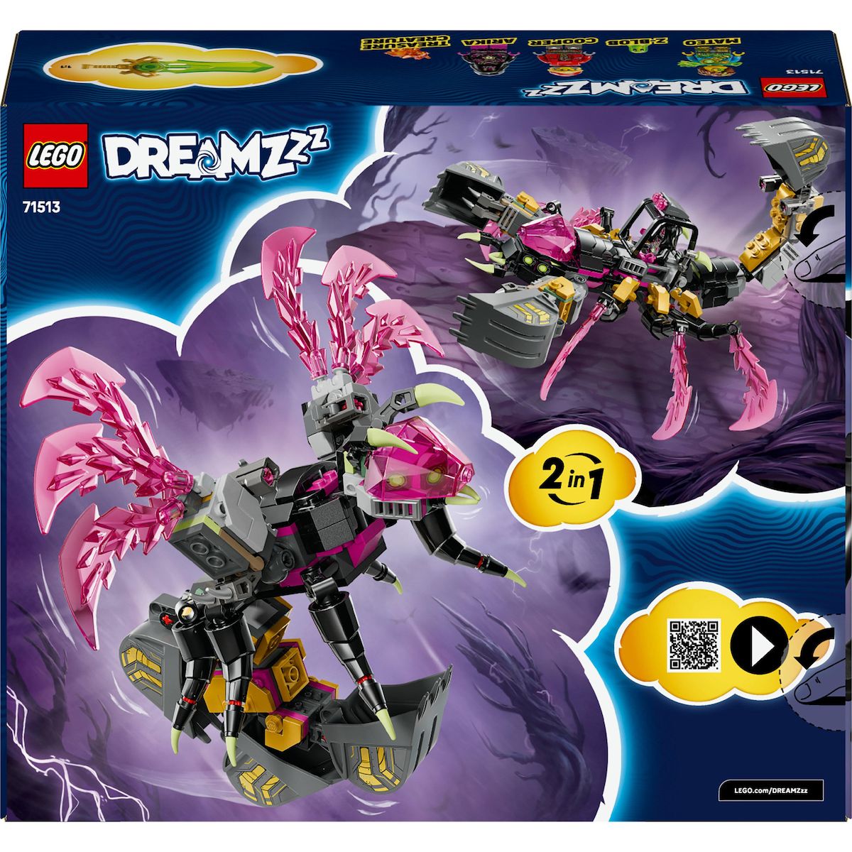 LEGO DREAMZzz 71513 - La Pelleteuse Scorpion des Cauchemars
