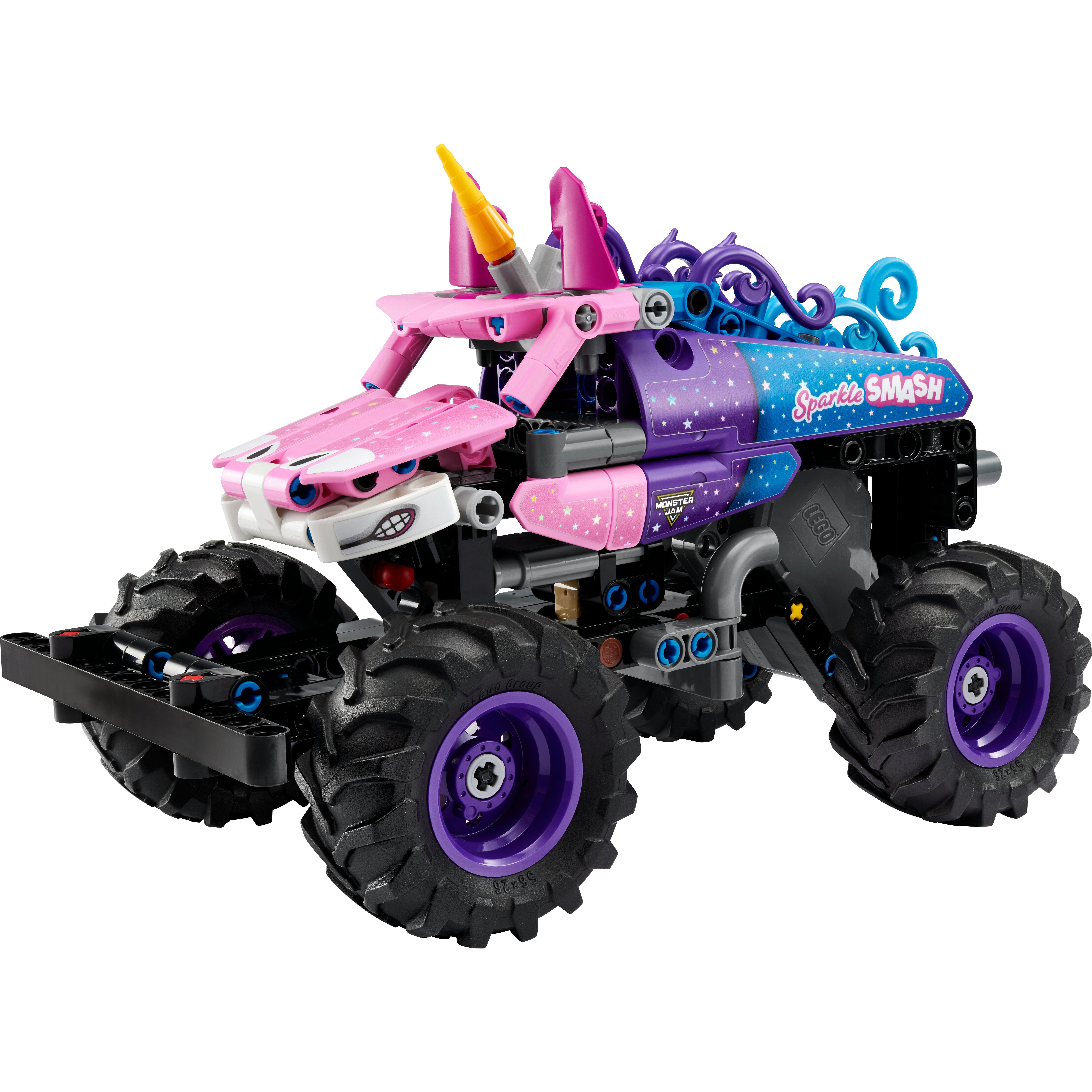 Voir la diapositive 2 : LEGO Technic 42220 Monster Jam Sparkle Smash à Rétrofriction - Jouet Camion dès 7 ans