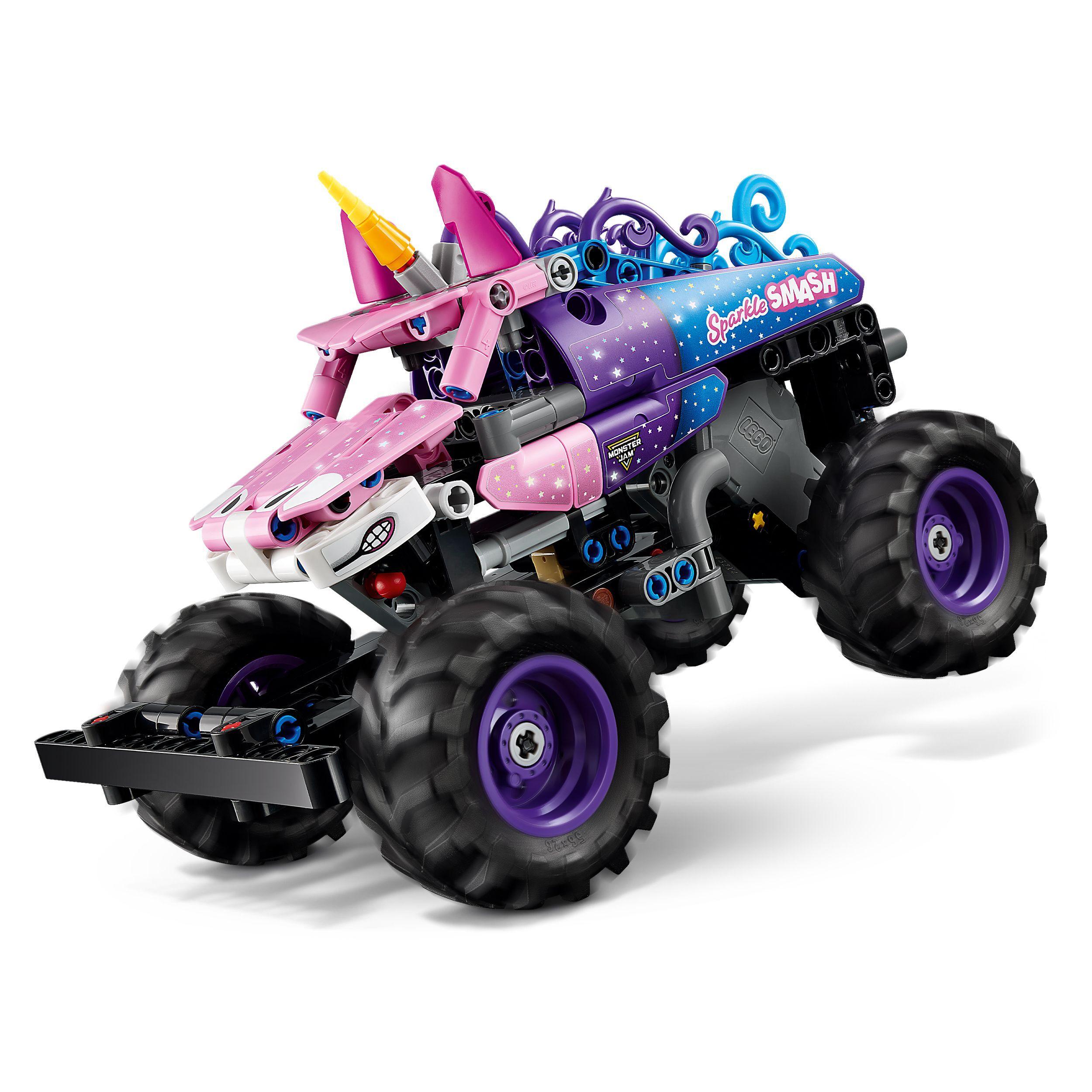 Voir la diapositive 4 : LEGO Technic 42220 Monster Jam Sparkle Smash à Rétrofriction - Jouet Camion dès 7 ans