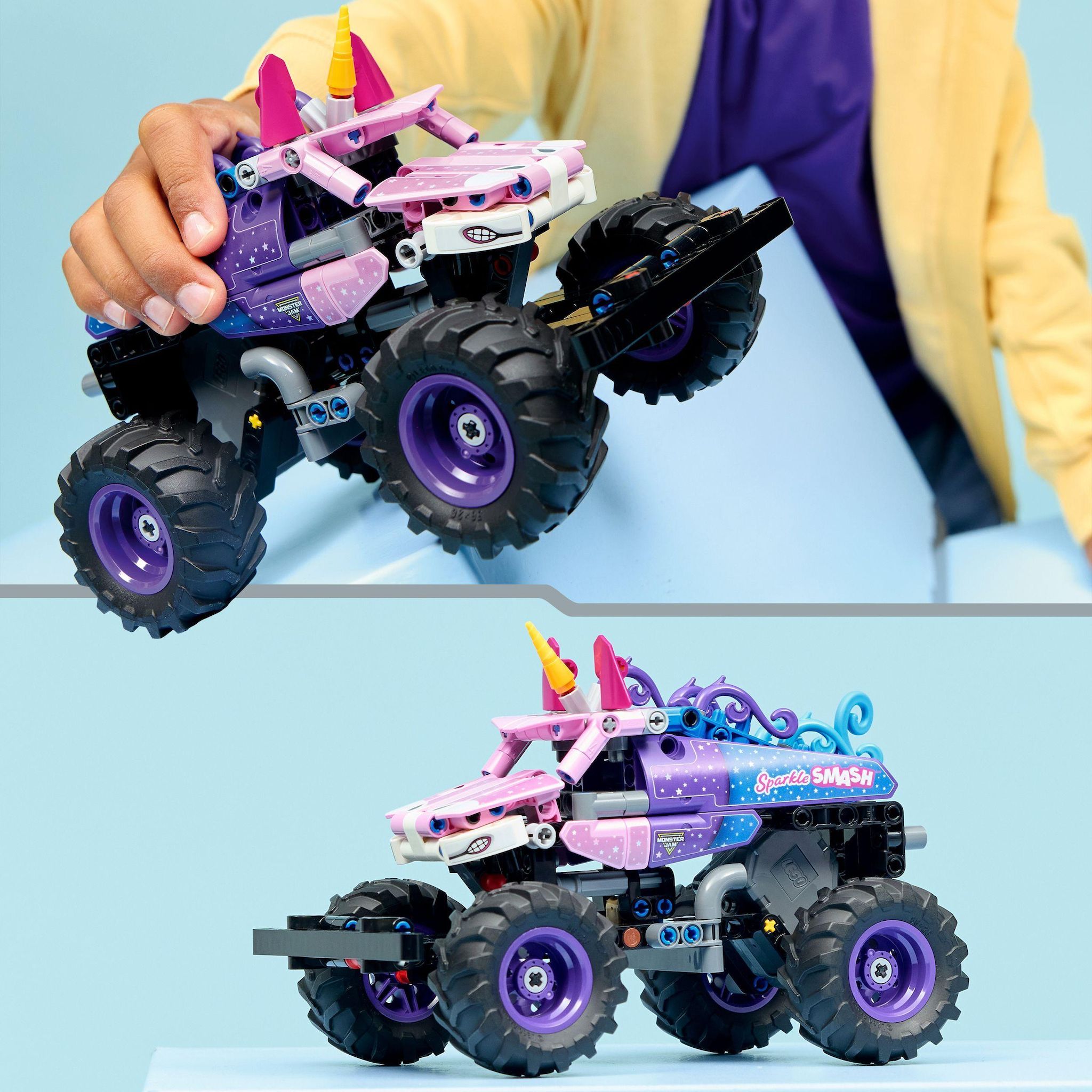 Voir la diapositive 6 : LEGO Technic 42220 - Monster Jam Sparkle Smash à Rétrofriction