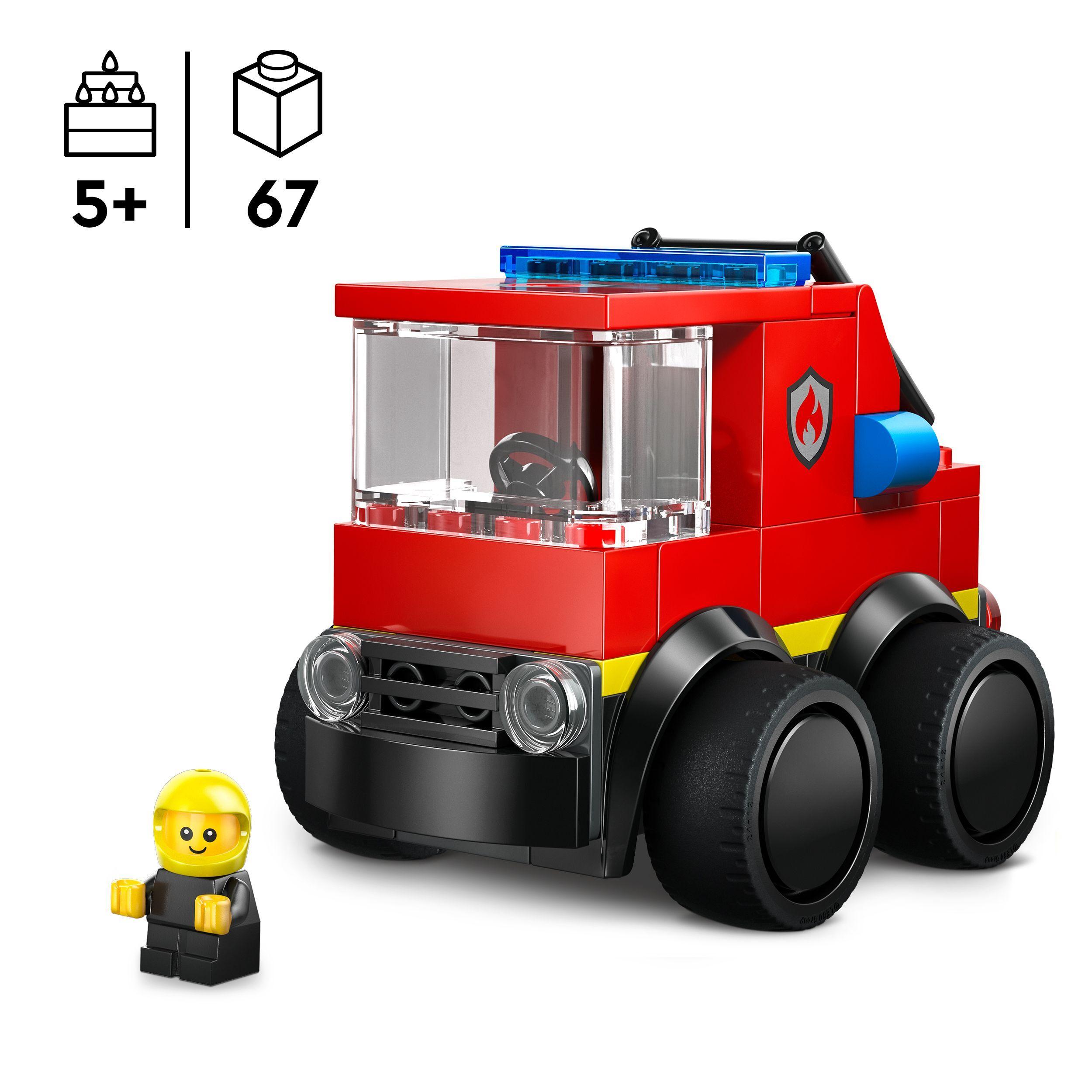 Voir la diapositive 3 : LEGO City 60482 Véhicules - Le Camion de Pompiers - Jeu Créatif dès 5 ans - Idée de Cadeau