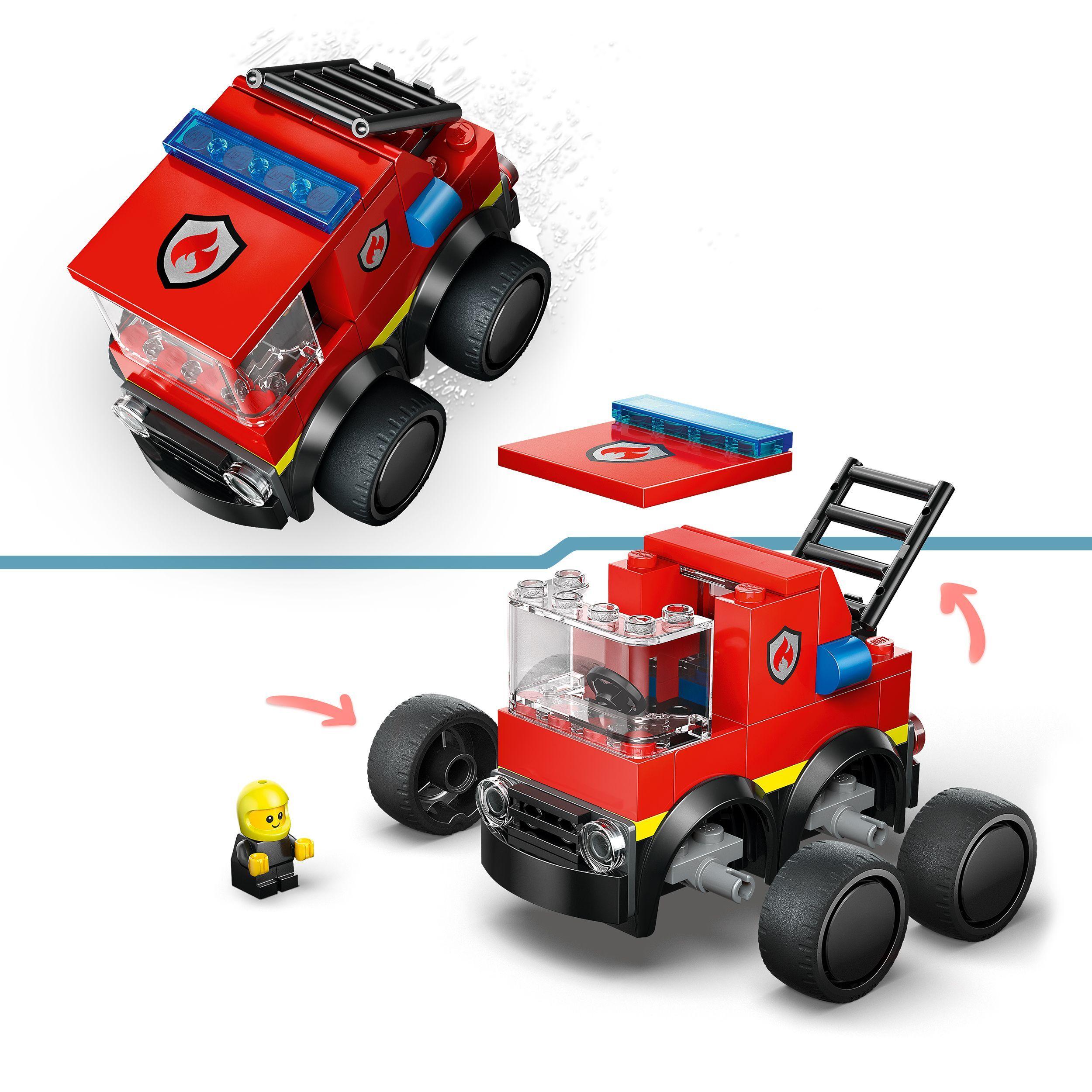 Voir la diapositive 5 : LEGO City 60482 Véhicules - Le Camion de Pompiers - Jeu Créatif dès 5 ans - Idée de Cadeau