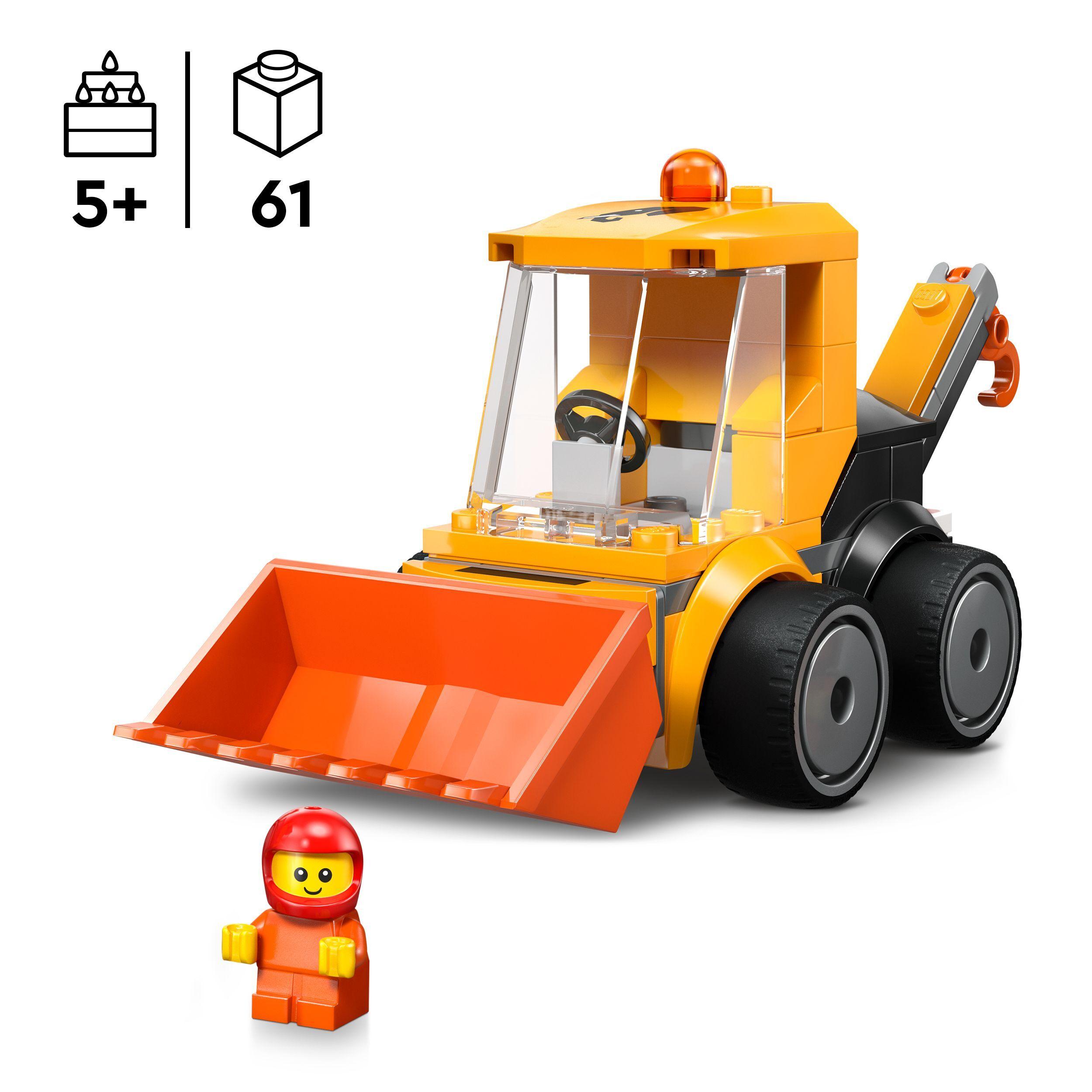 Voir la diapositive 3 : LEGO City 60483 Véhicules - La Chargeuse de Chantier - Jeu Créatif 5 ans - Idée de Cadeau