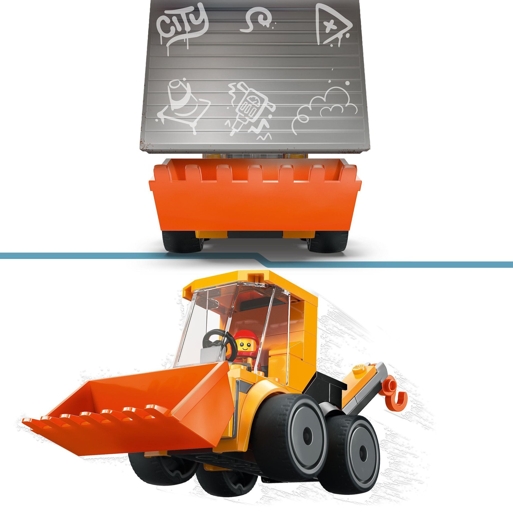 Voir la diapositive 4 : LEGO City 60483 - Véhicule Chargeuse de chantier