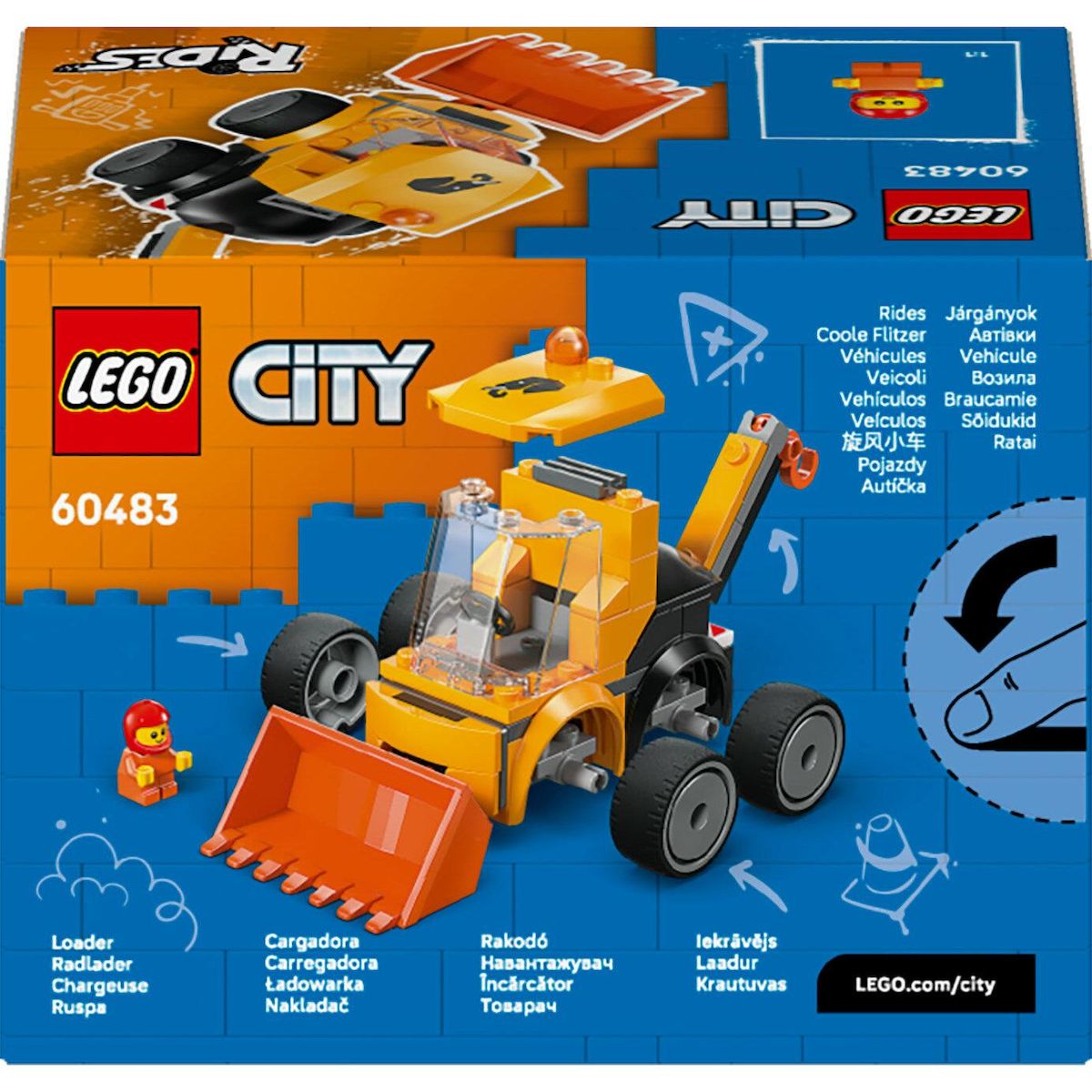 LEGO City 60483 - Véhicule Chargeuse de chantier