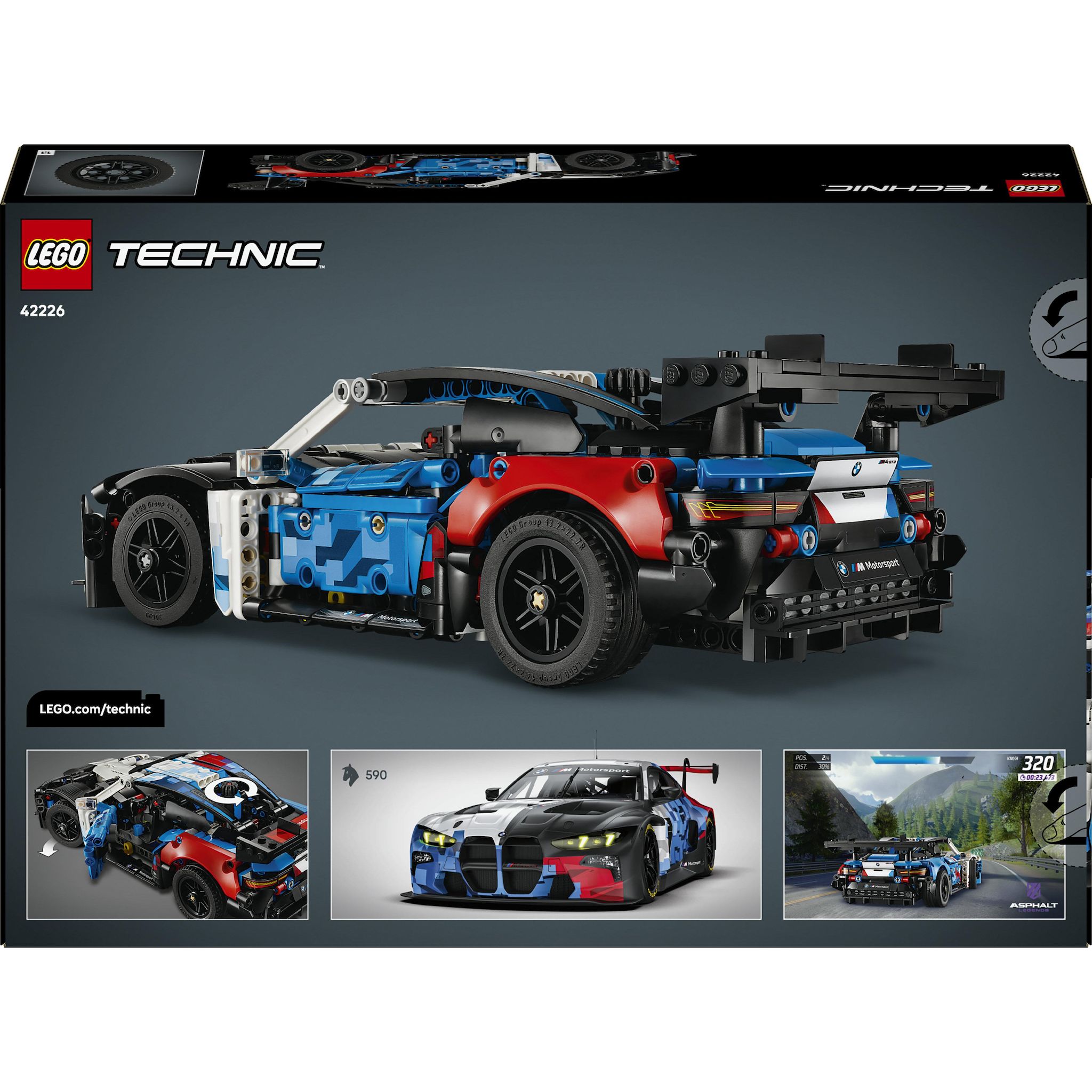 Voir la diapositive 3 : LEGO Technic 42226 - BMW M4 GT EVORACE CAR