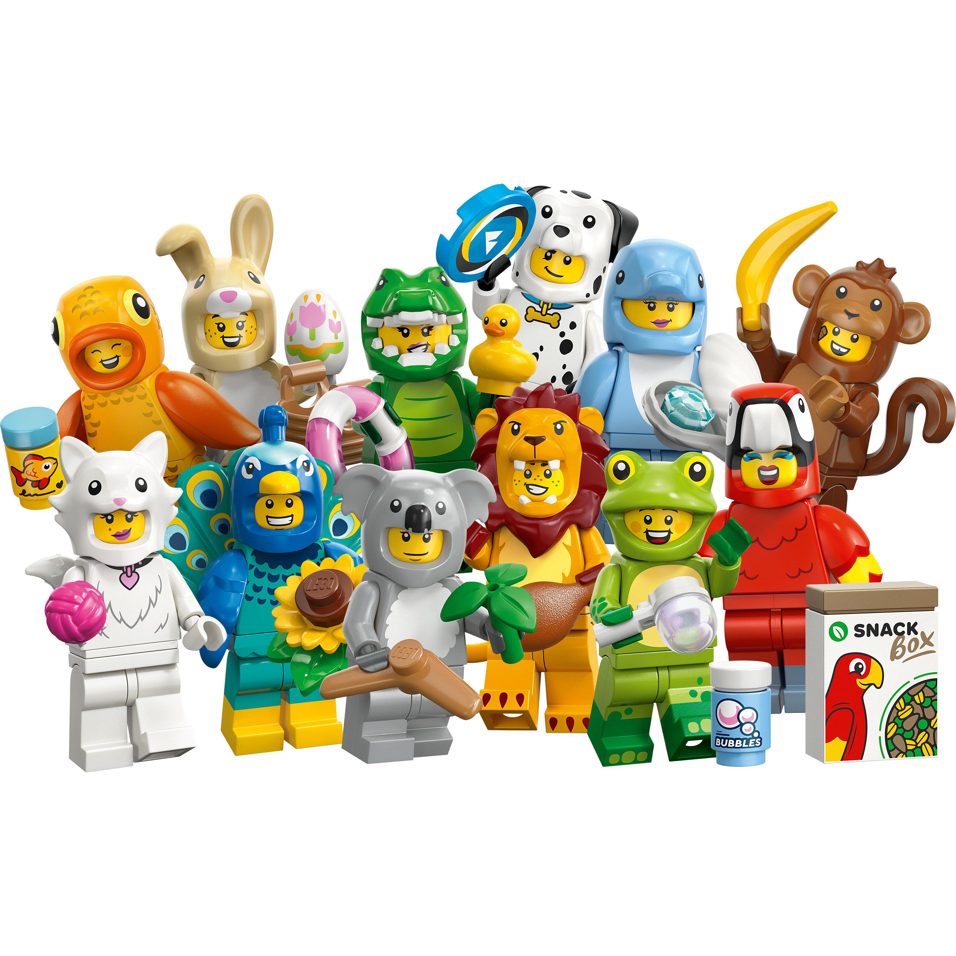 Voir la diapositive 2 : LEGO Minifigures 71051 Série Animaux 28 - Boîte Mystère pour Fille ou Garçon dès 5 ans