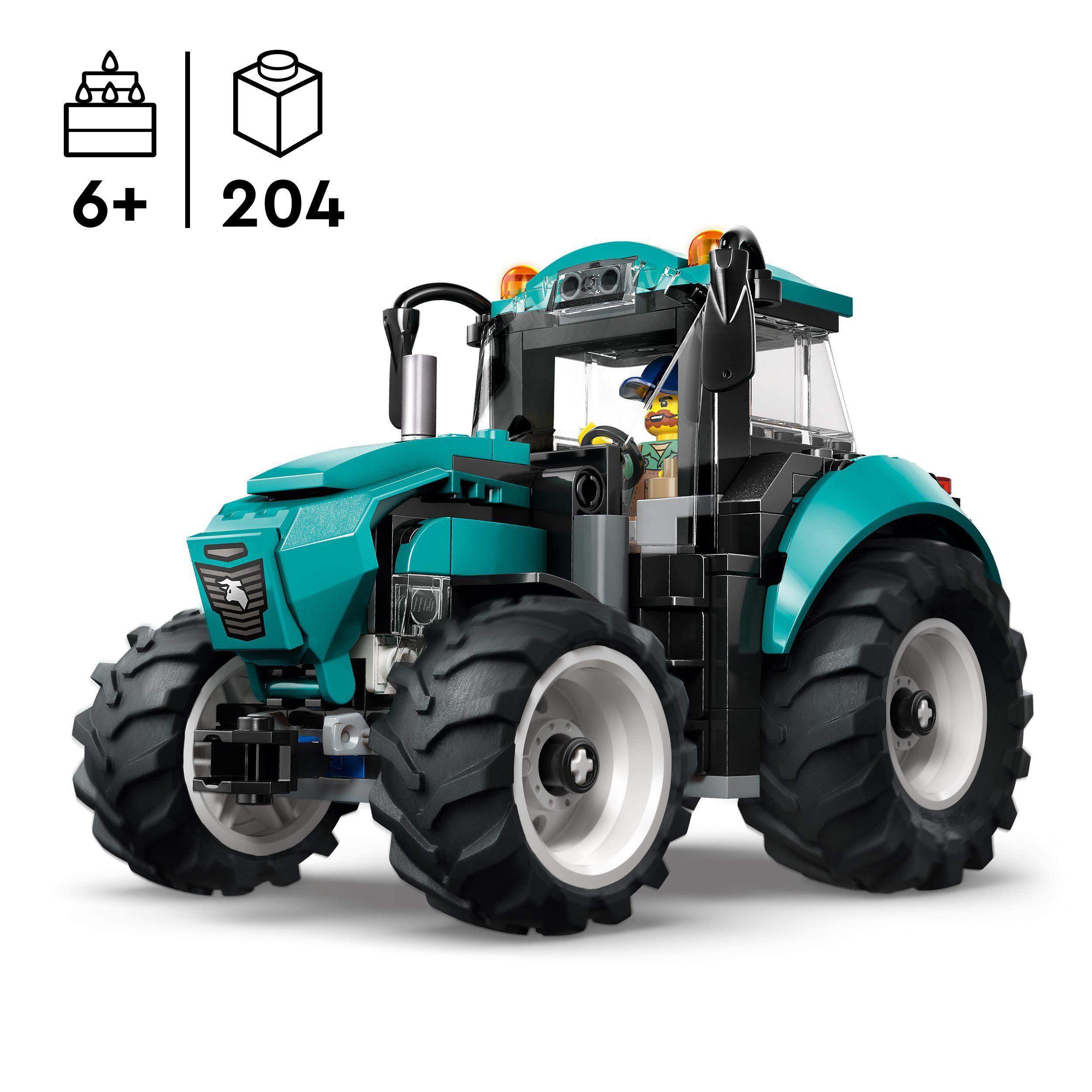Voir la diapositive 3 : LEGO City 60498 Le Tracteur - Jeu de Construction pour Garçon ou Fille dès 6 ans - Cadeau