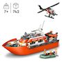 Voir la diapositive 3 : LEGO City 60504 - Bateau de sauvetage et Hélicoptère des Garde-Côtes