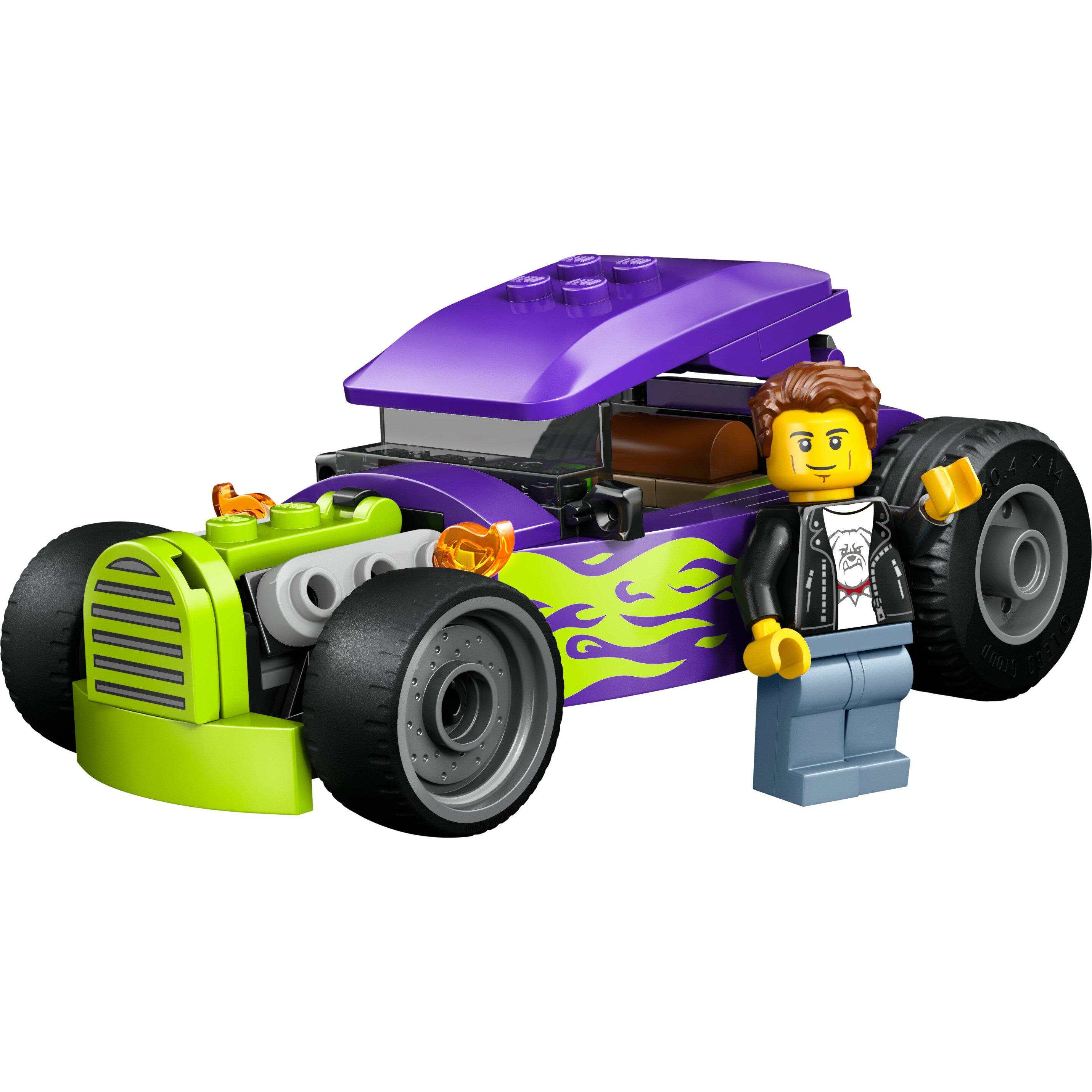 Voir la diapositive 2 : LEGO City 60485 Le Hot Rod - Jouet Voiture de Course - Motricité Fine - Cadeau dès 5 ans