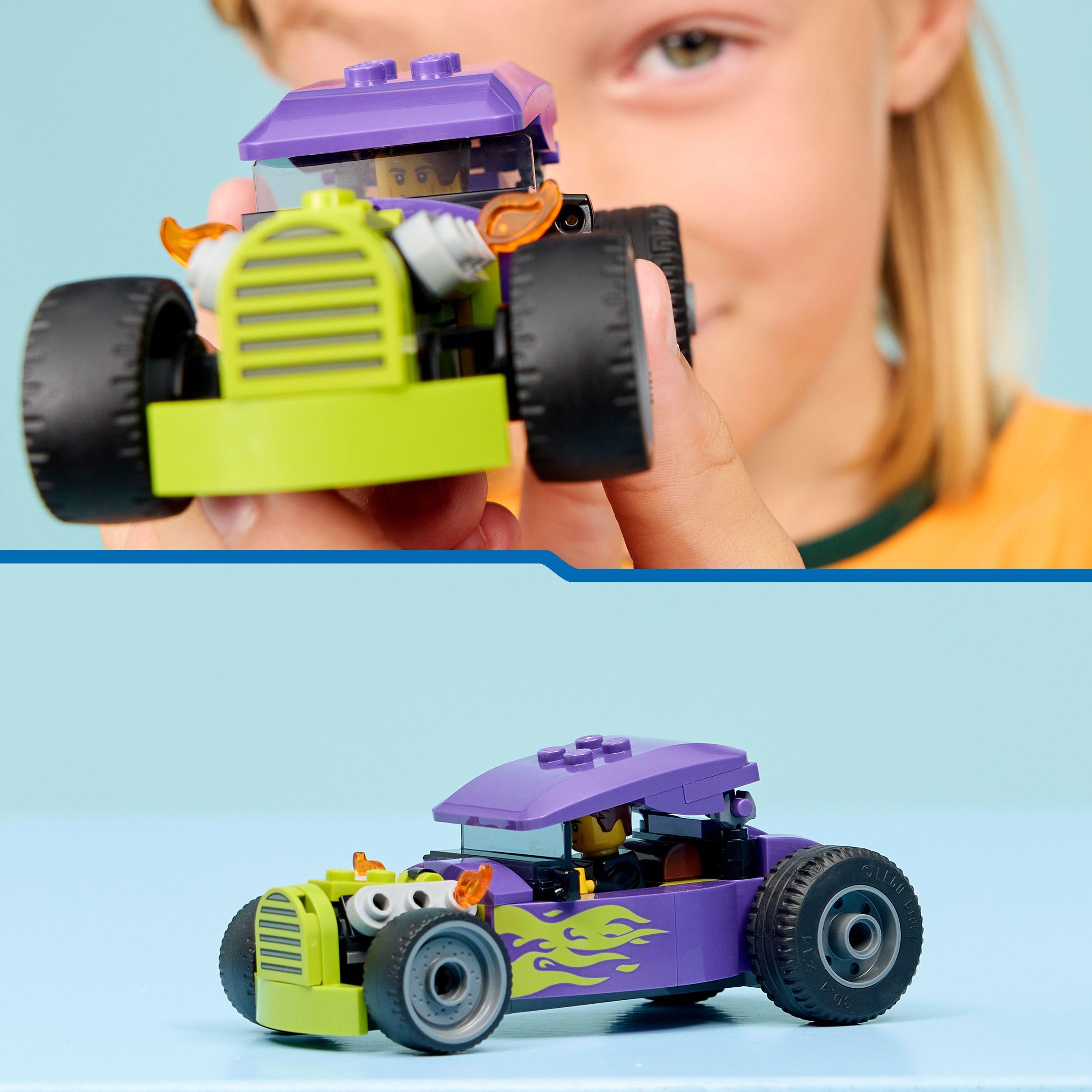 Voir la diapositive 6 : LEGO City 60485 Le Hot Rod - Jouet Voiture de Course - Motricité Fine - Cadeau dès 5 ans